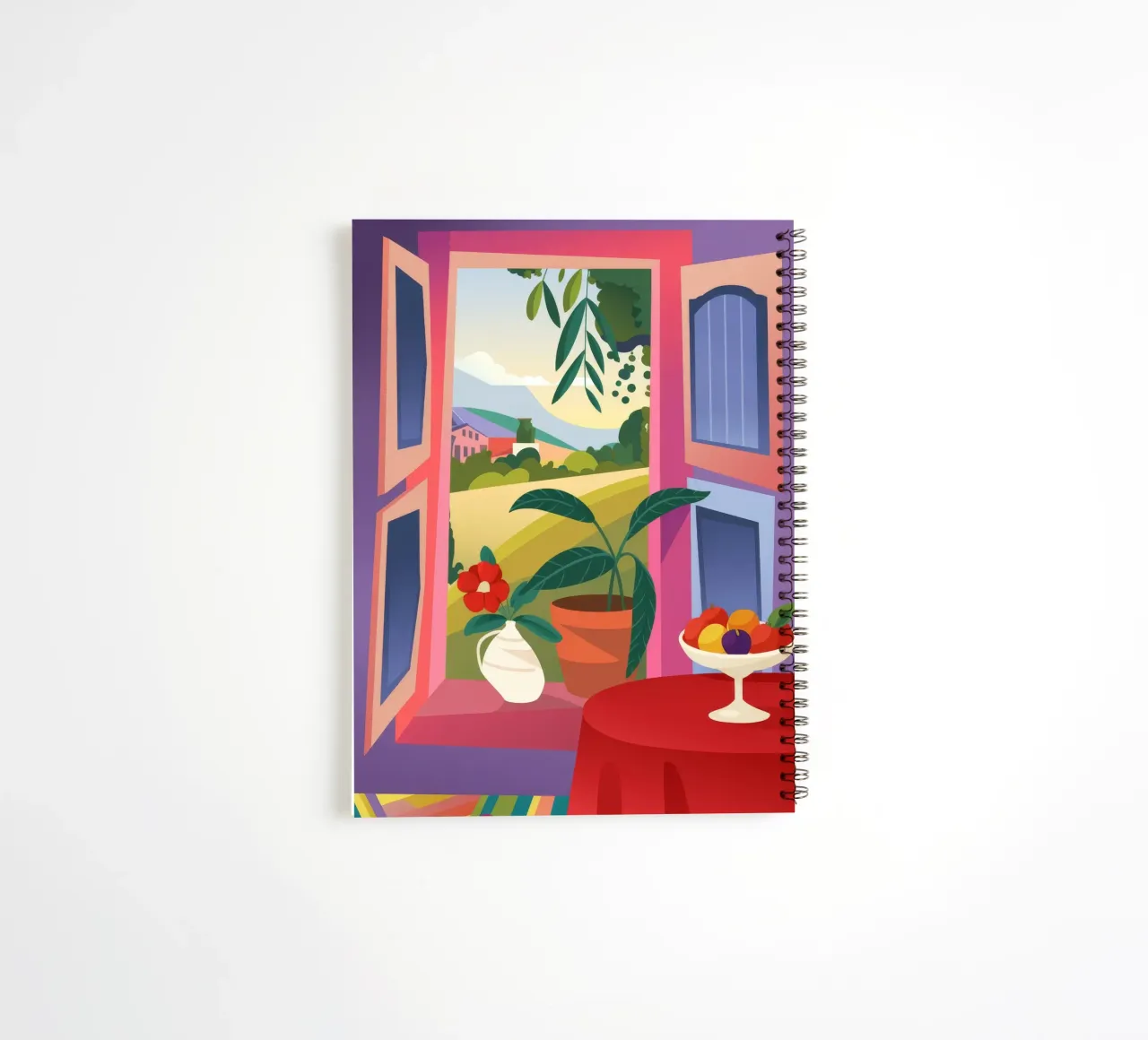 Fruitful Morning spiral notebook by Artie Shifa