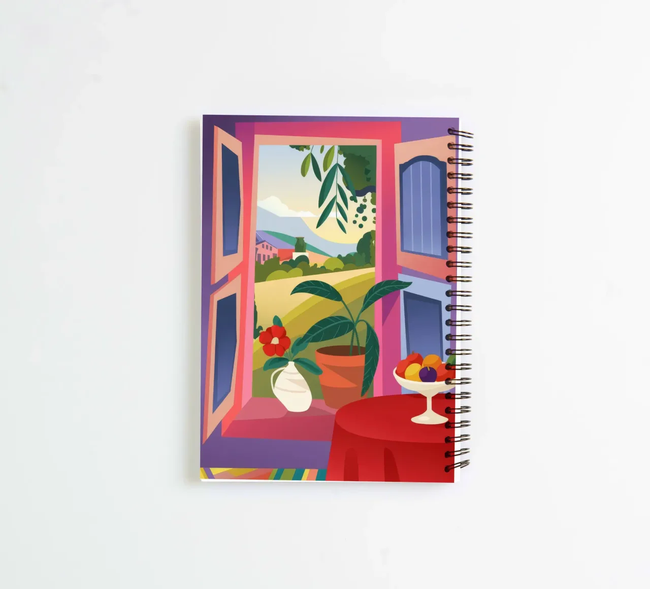Fruitful Morning spiral notebook by Artie Shifa