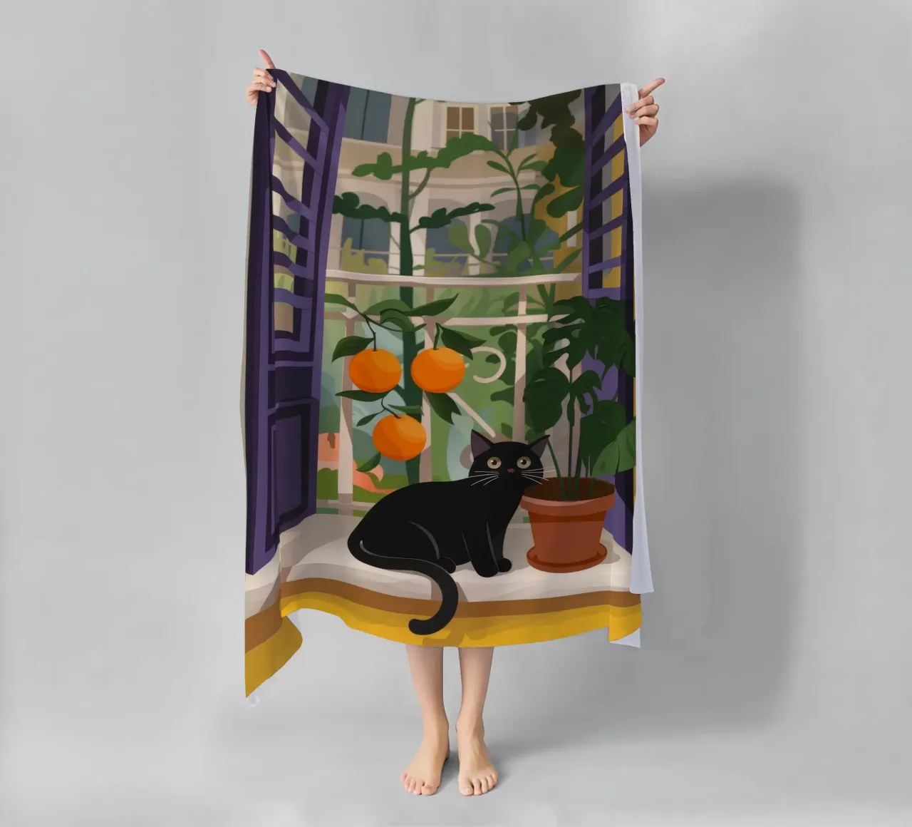 Compagno di giardino e natura telo mare da Artie Shifa