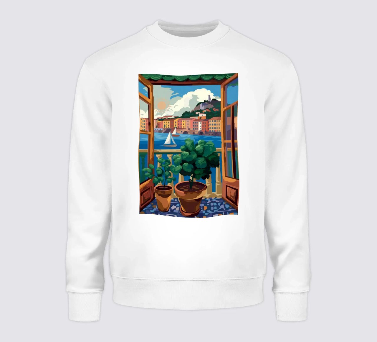 Vue sur le port sweat de Artie Shifa