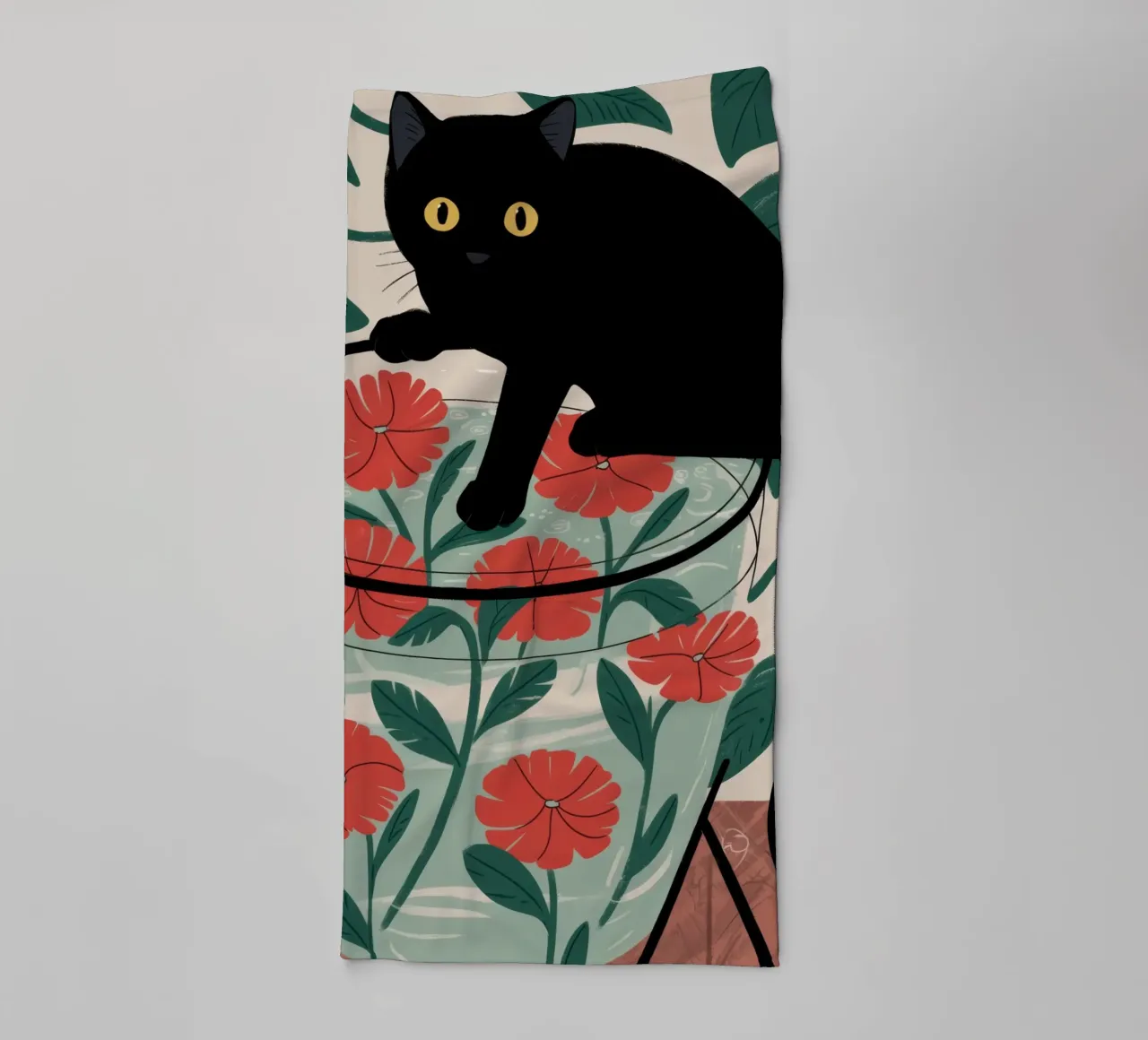 Hidden Prowler towel by Artie Shifa