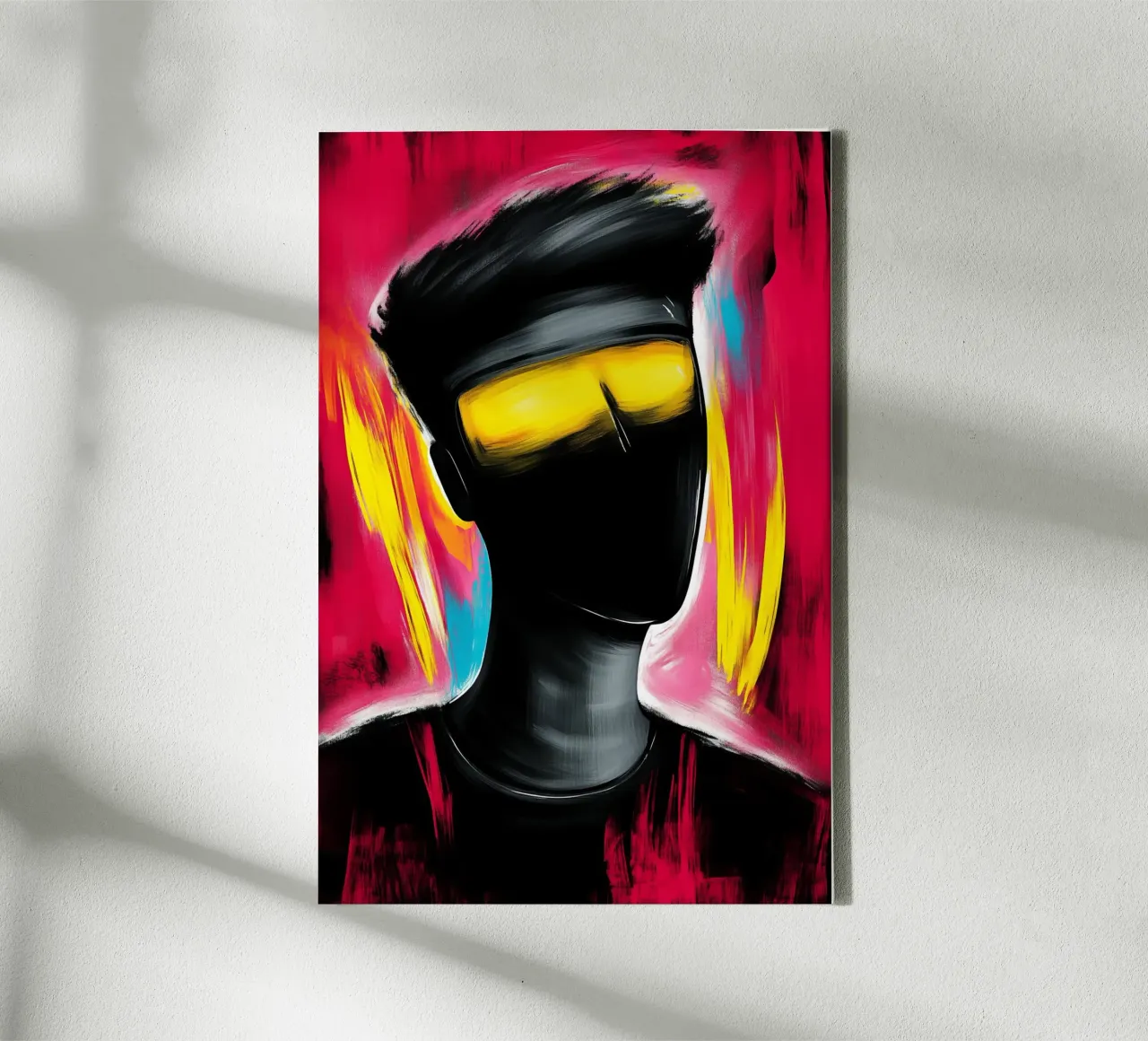Mirrored identity - In the prism of colours canvas by melipo-art