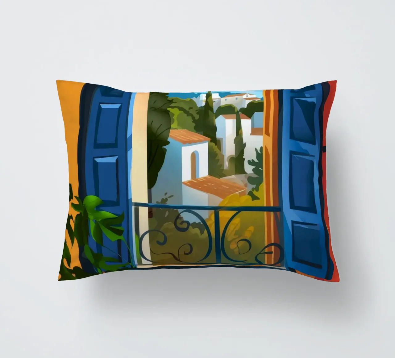 Meditative Rest decorative cushion by Artie Shifa