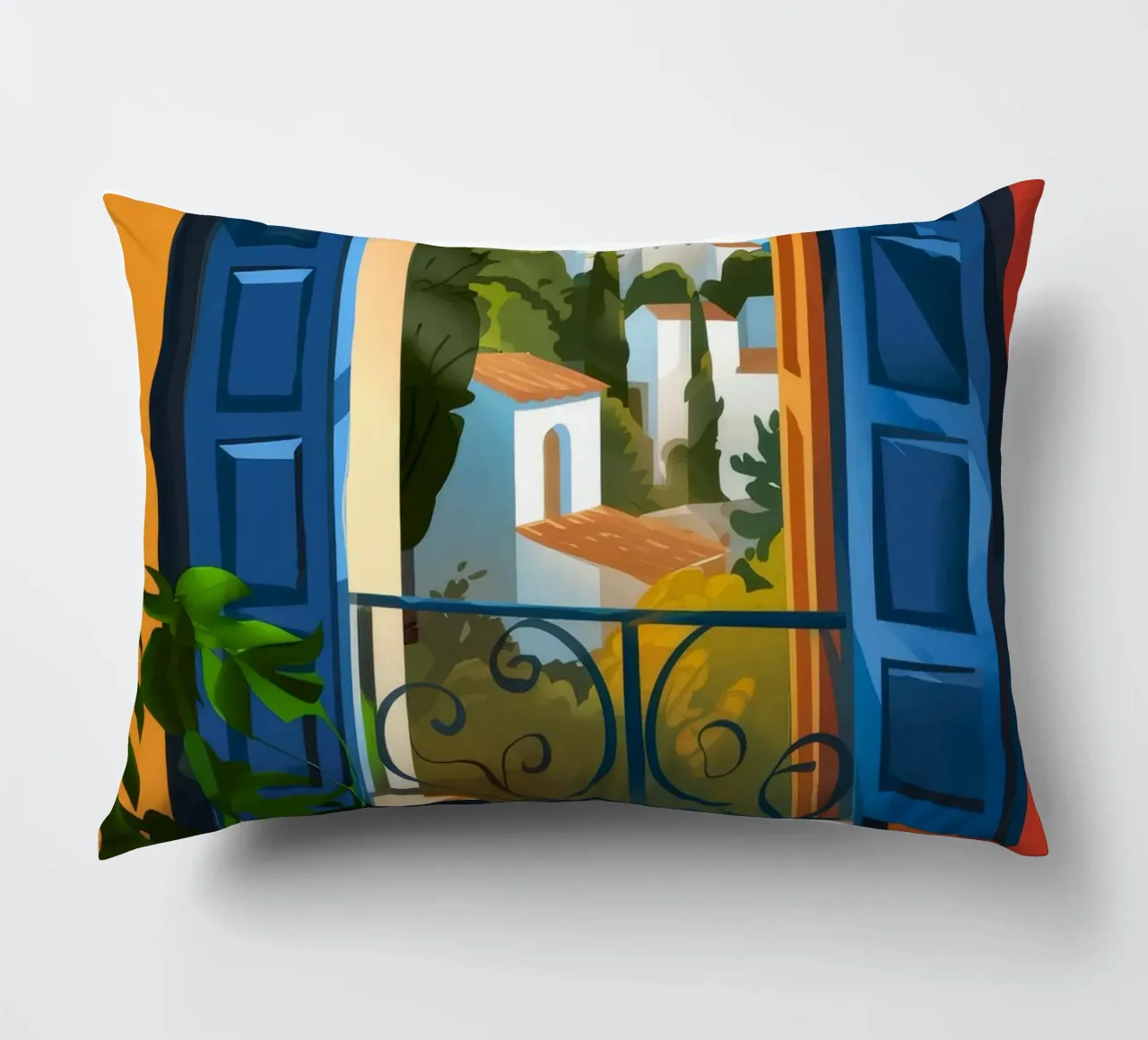 Meditative Rest decorative cushion by Artie Shifa