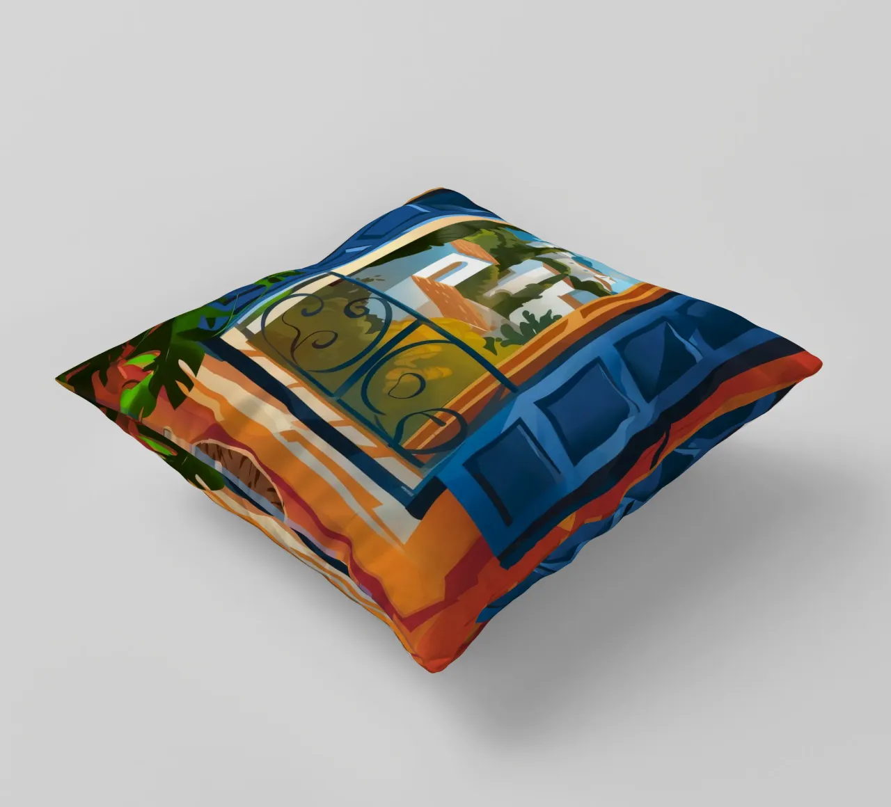 Meditative Rest decorative cushion by Artie Shifa