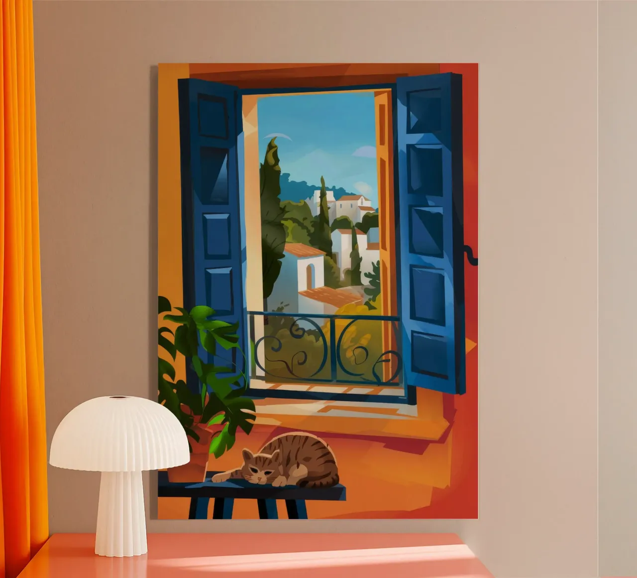 Meditative Rest acrylic glass by Artie Shifa