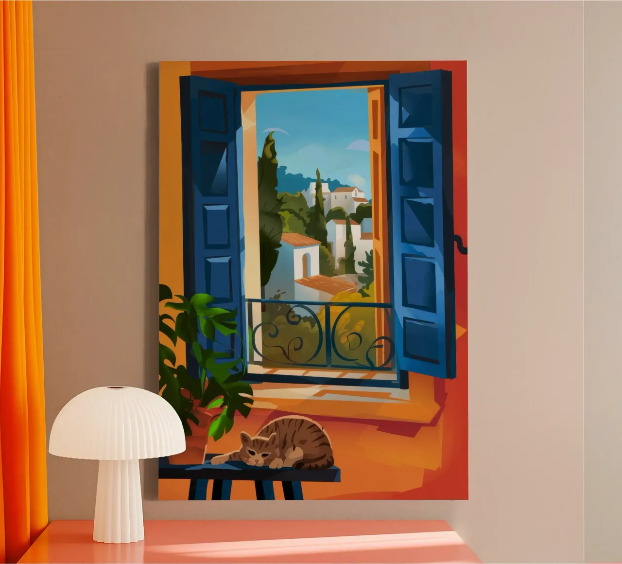 Meditatieve rust canvas van Artie Shifa