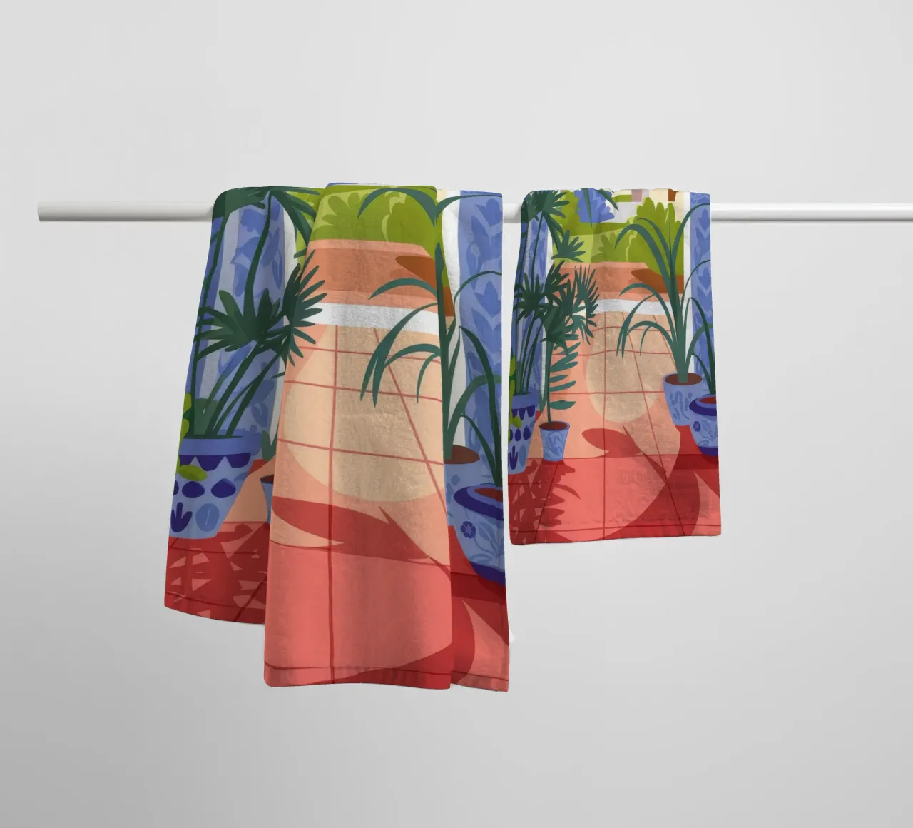 Mediterranean Arch towel by Artie Shifa