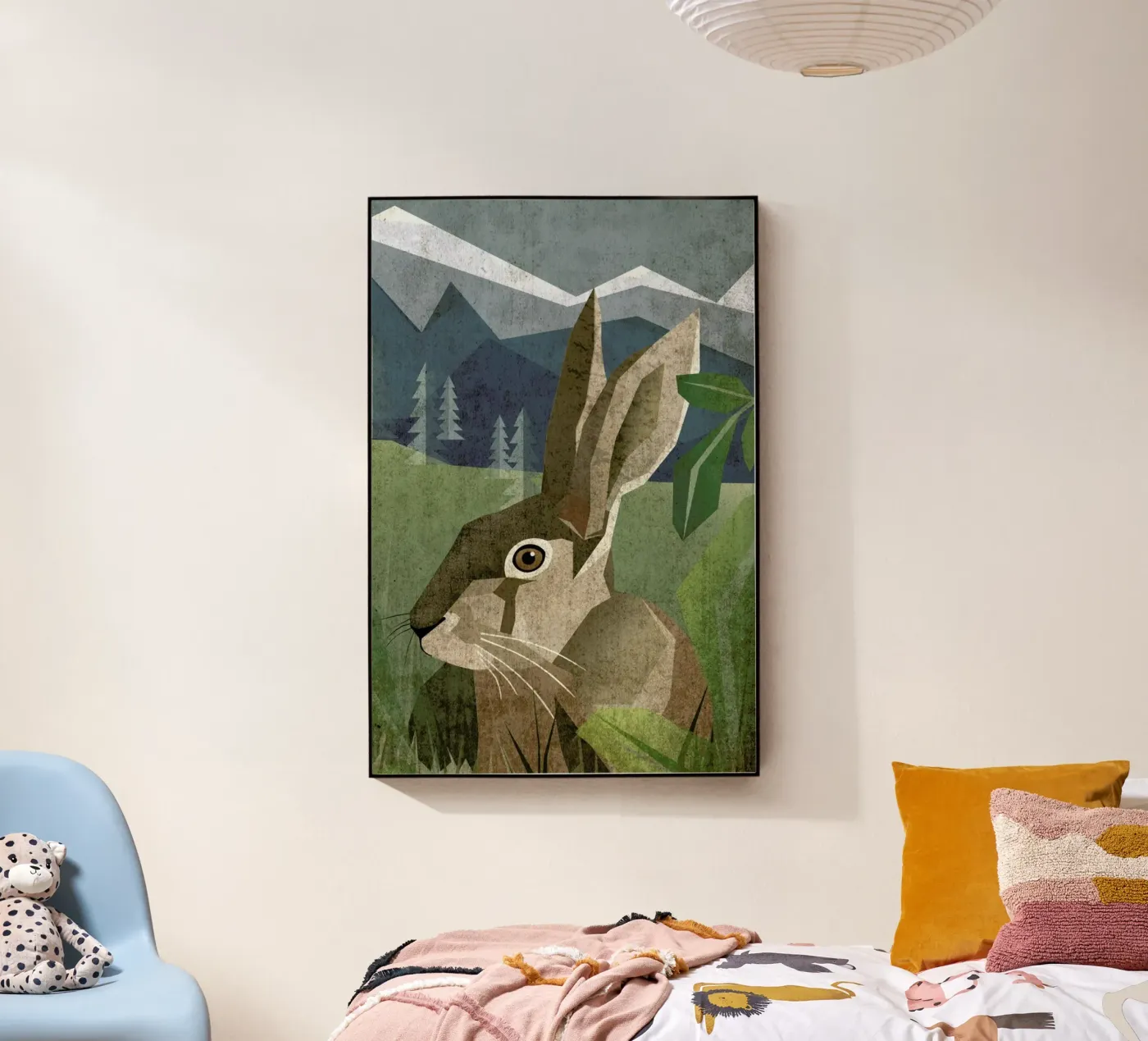 Hase acryl van Sabrina Ziegenhorn