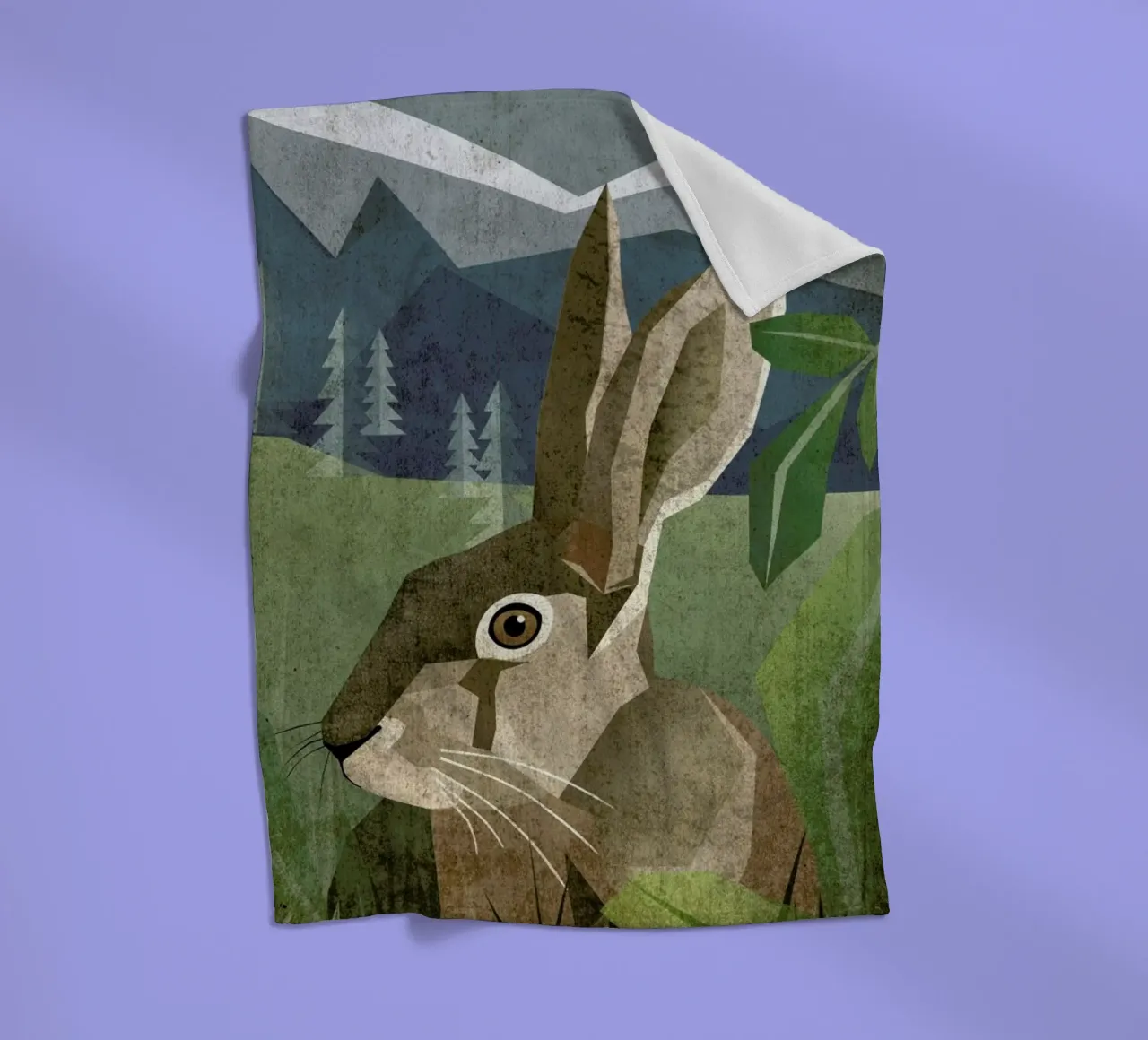 Hase Fleecedecke von Sabrina Ziegenhorn