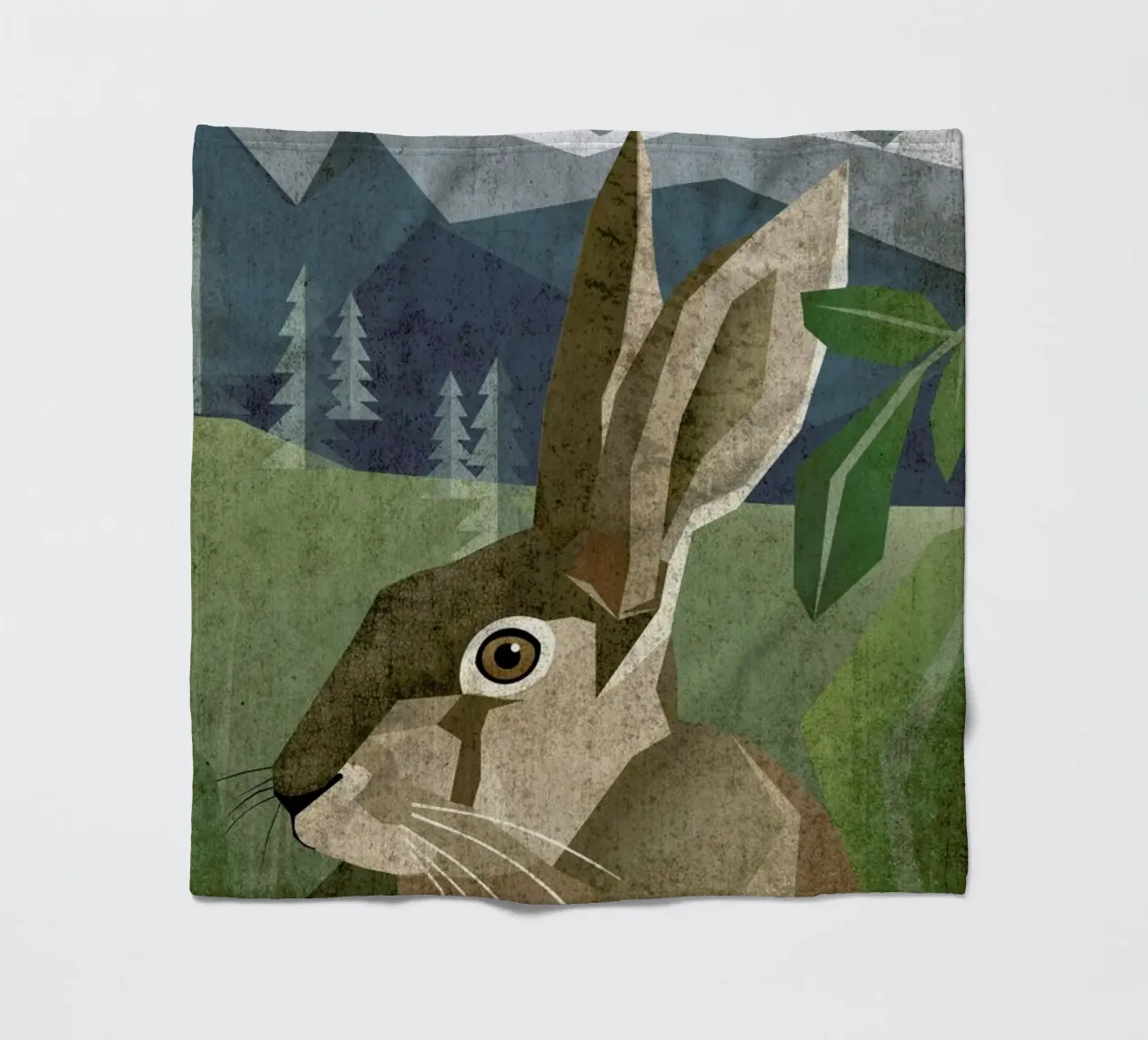 Hase Fleecedecke von Sabrina Ziegenhorn