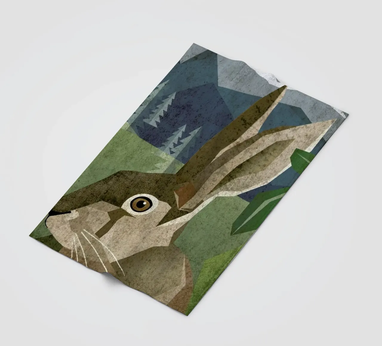 Hase Fleecedecke von Sabrina Ziegenhorn
