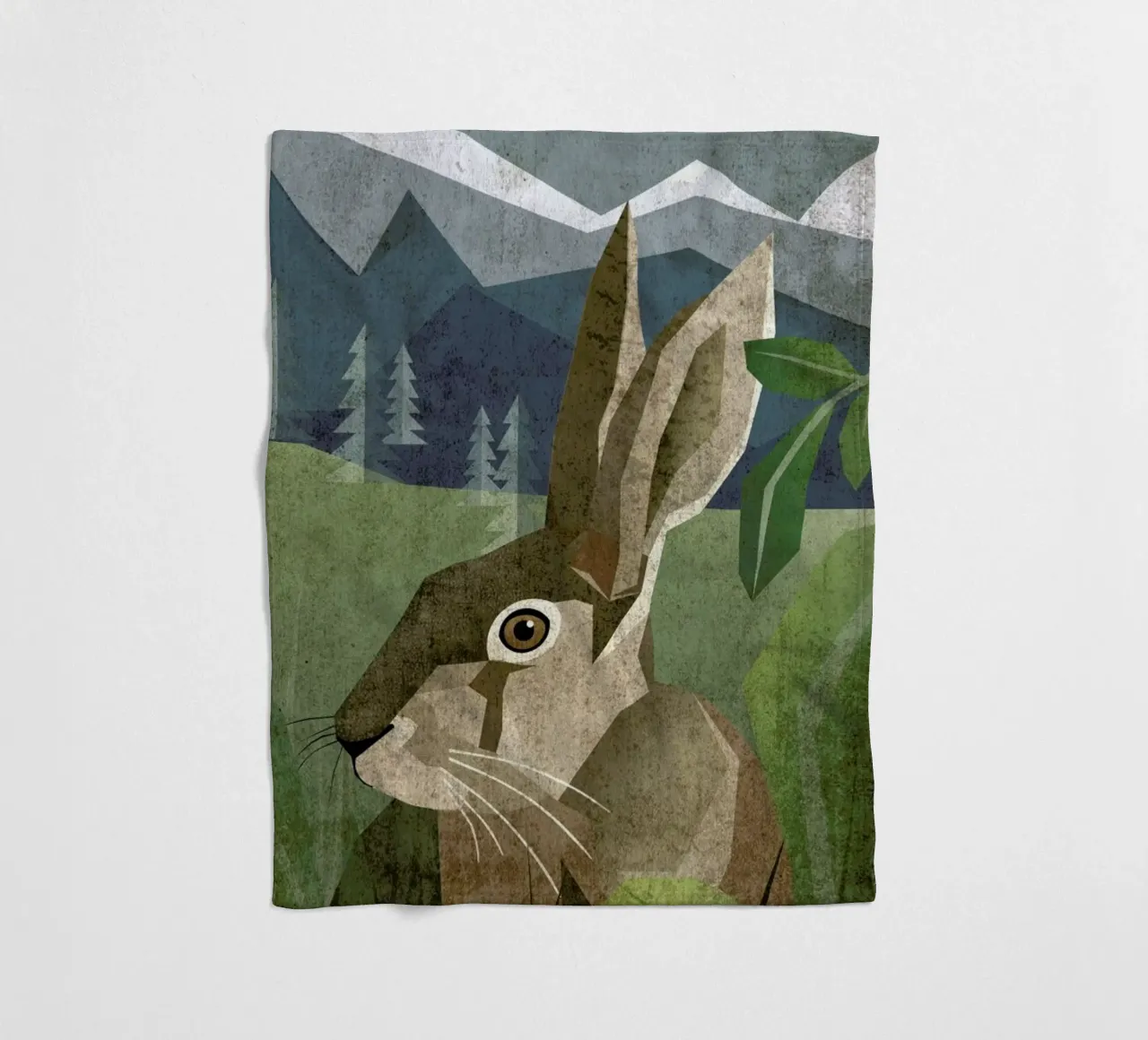 Hase Fleecedecke von Sabrina Ziegenhorn