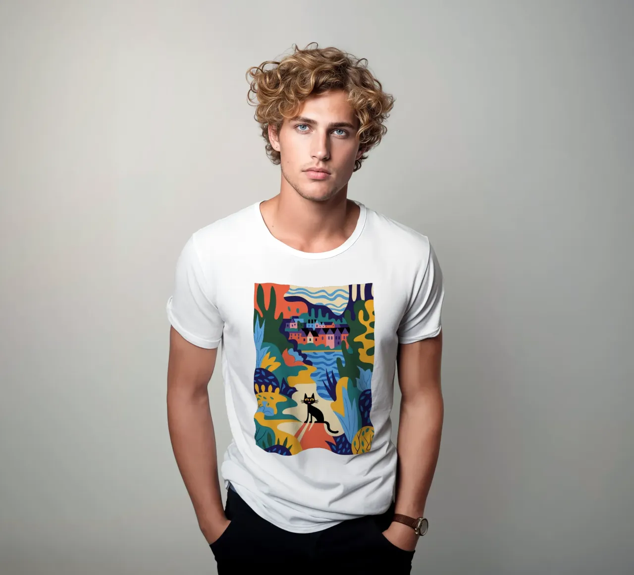 Paesaggio mistico t-shirt da Artie Shifa