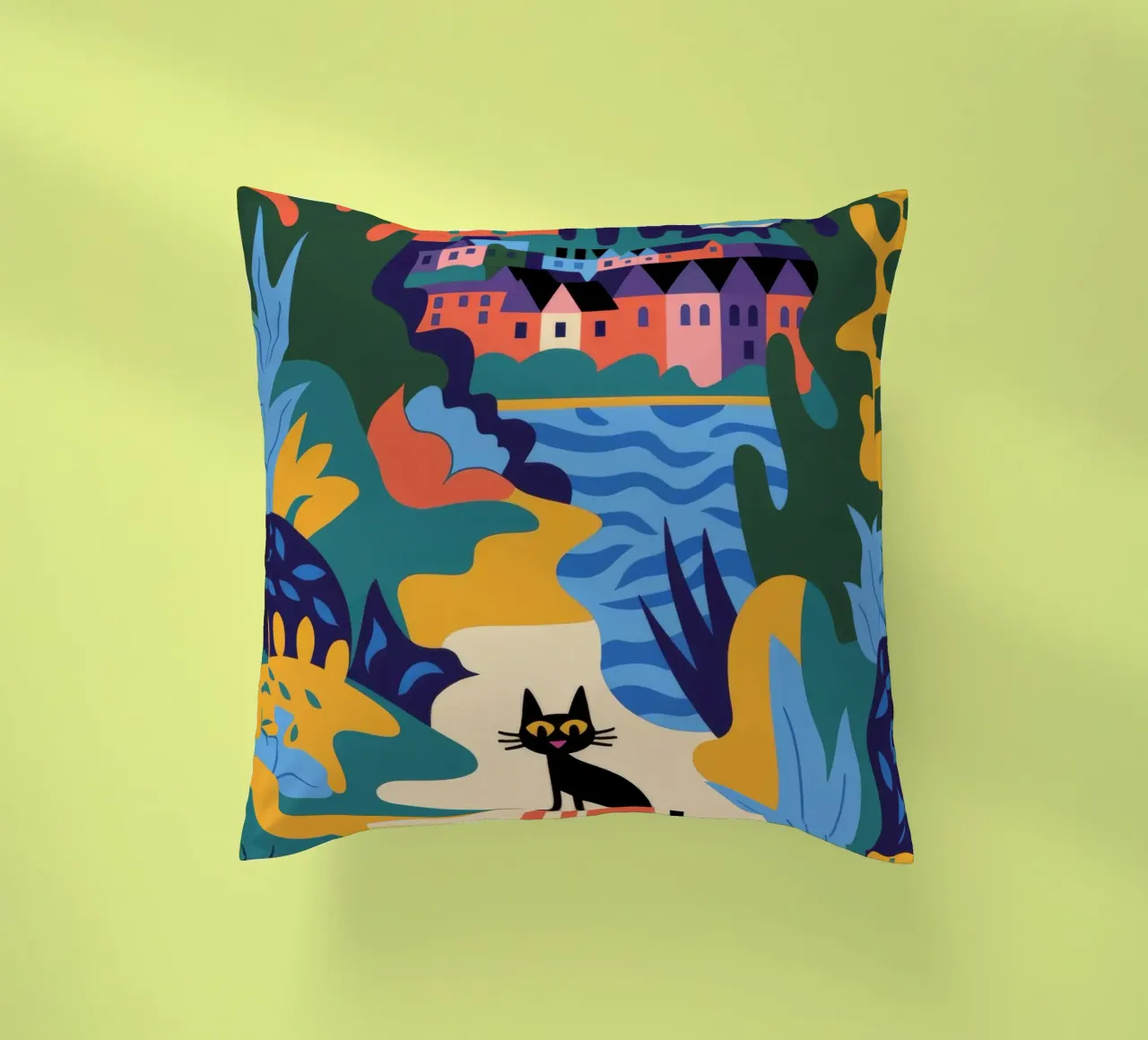 Paesaggio mistico cuscino da Artie Shifa