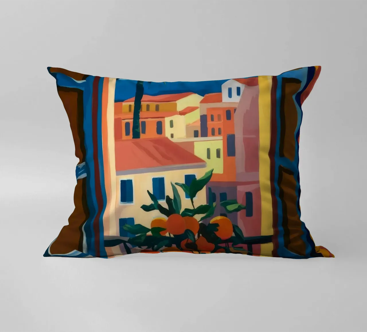 Open Window decorative cushion by Artie Shifa