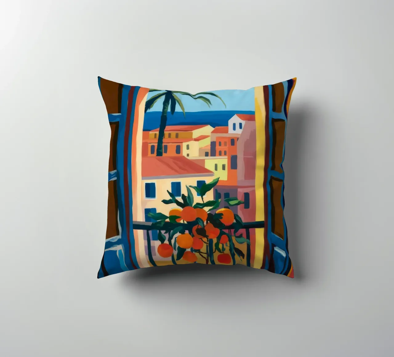Open Window decorative cushion by Artie Shifa