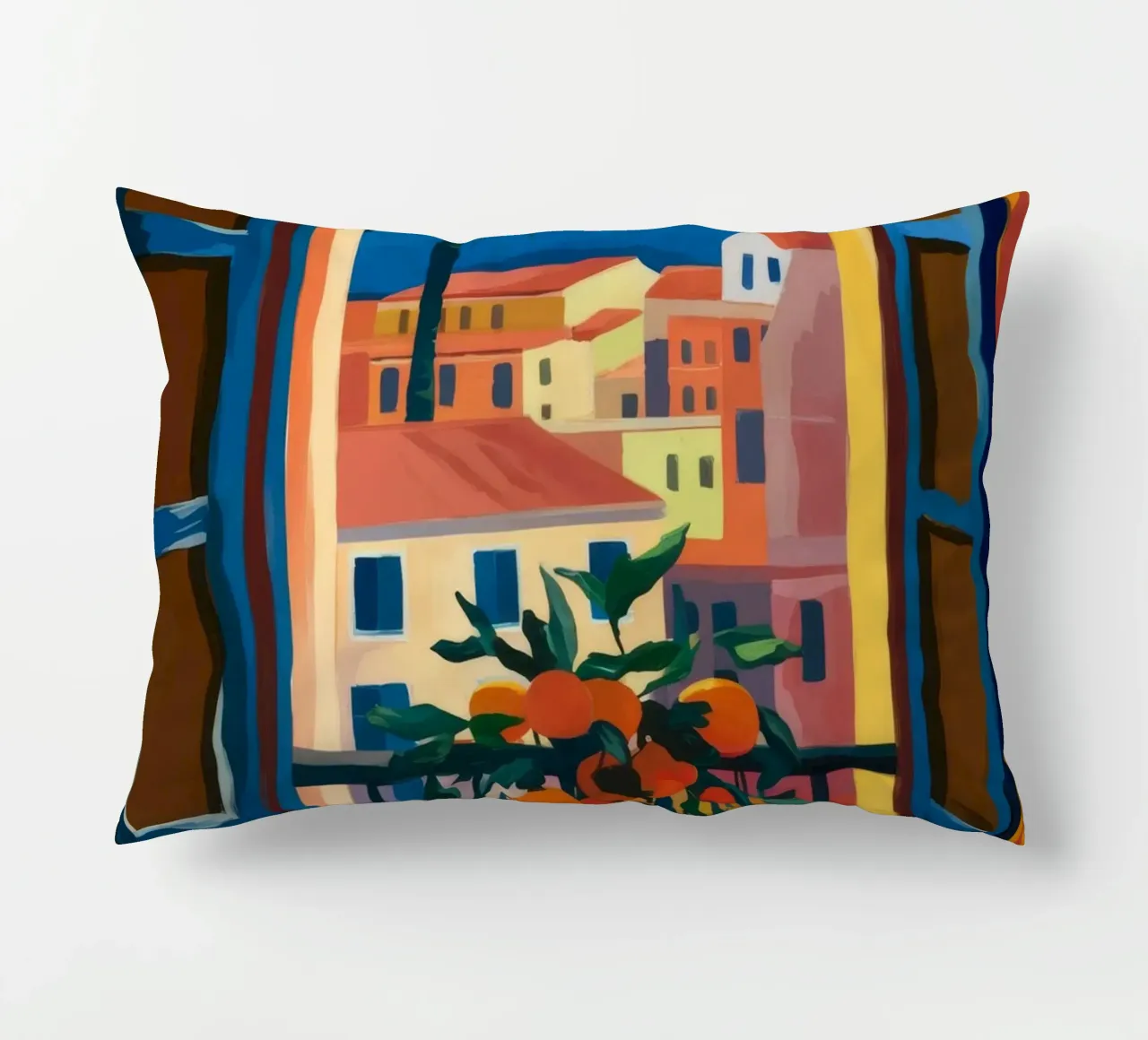 Open Window decorative cushion by Artie Shifa