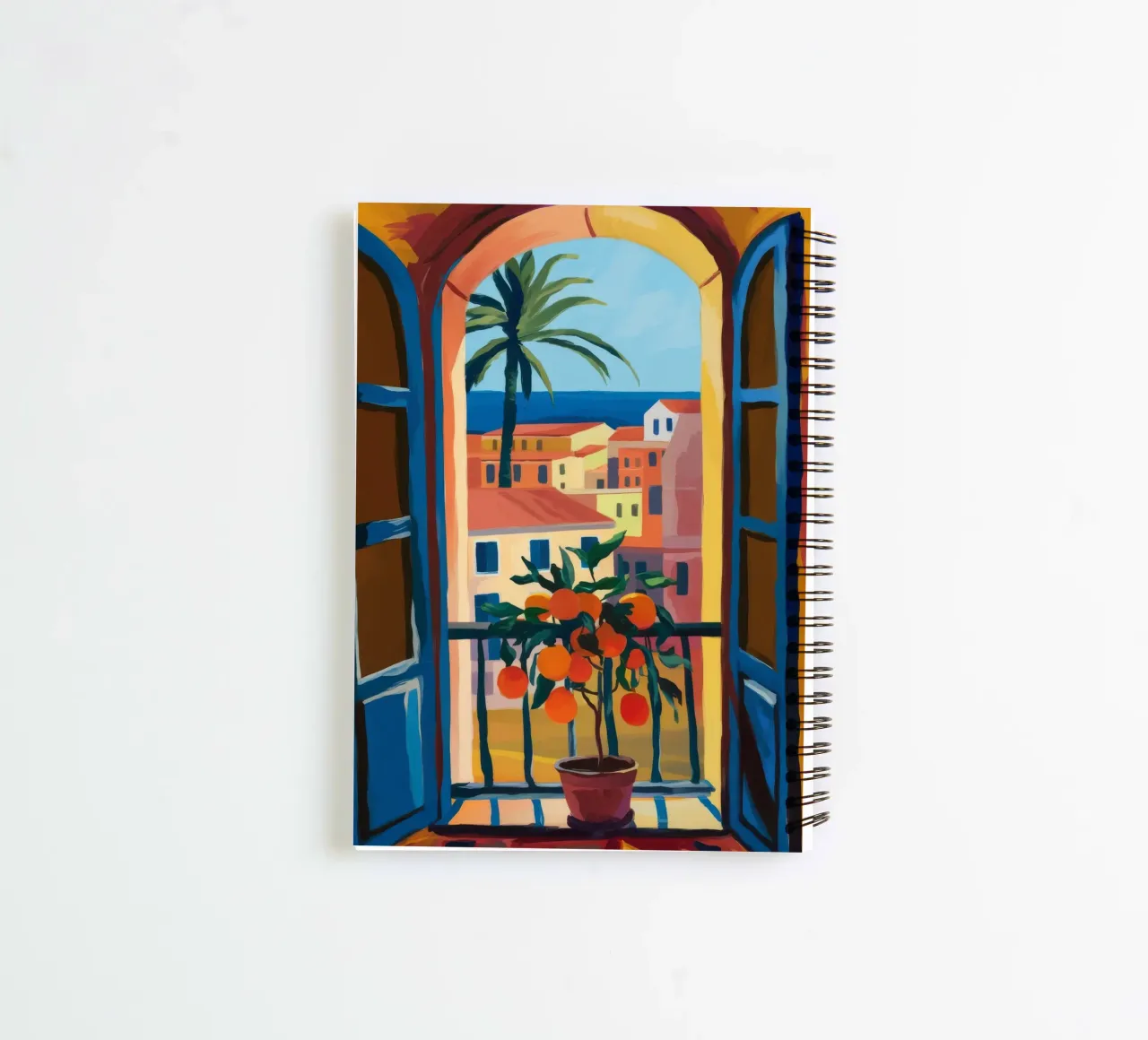 Open Window spiral notebook by Artie Shifa