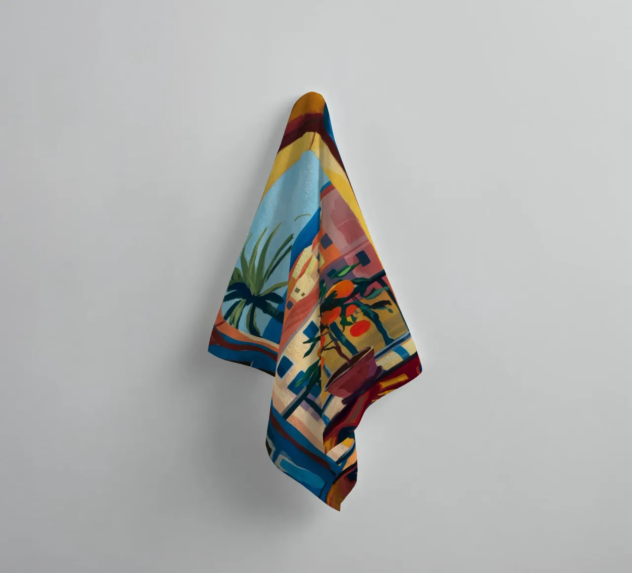 Open Window towel by Artie Shifa