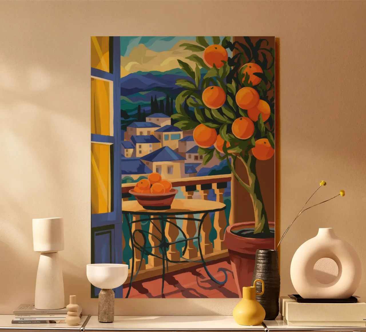 Orange Grove alu-dibond by Artie Shifa
