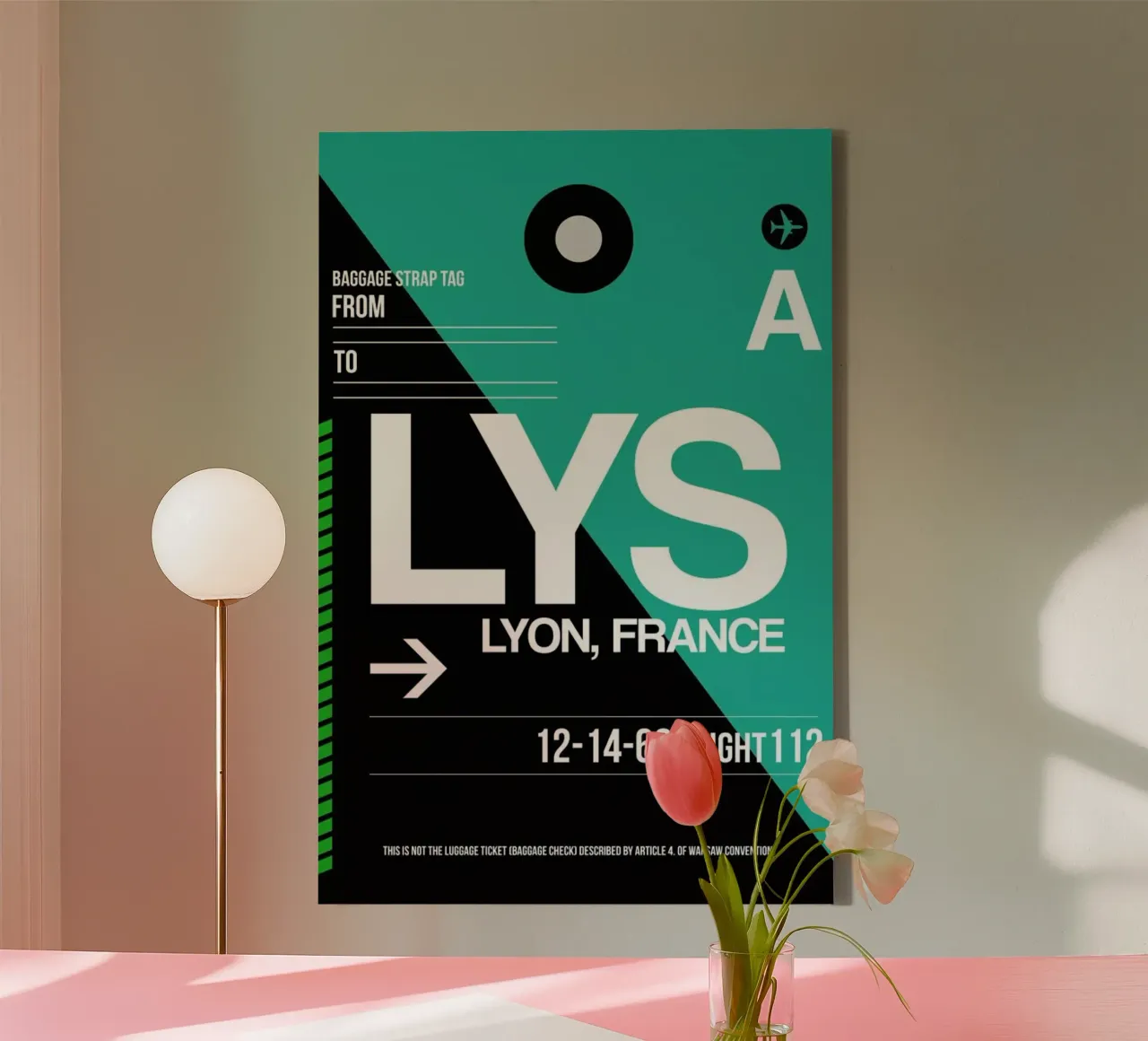 LYS - Lyon tela con Cornice a cassetta da Naxart