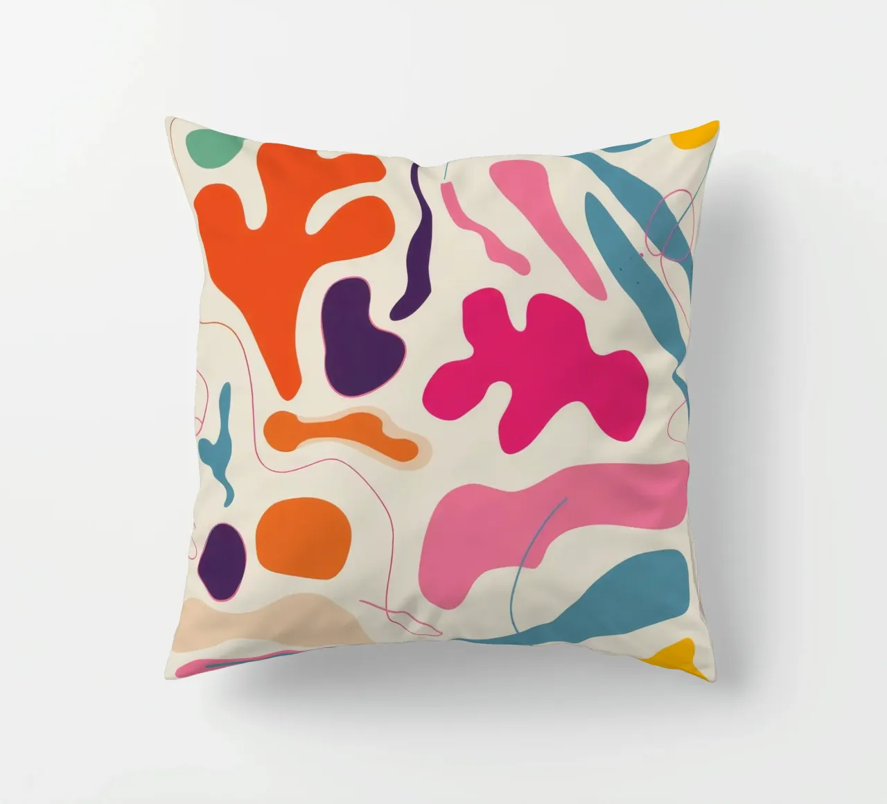 Organic Flow decorative cushion by Artie Shifa