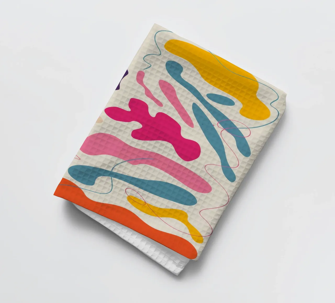 Organic Flow tea towel by Artie Shifa
