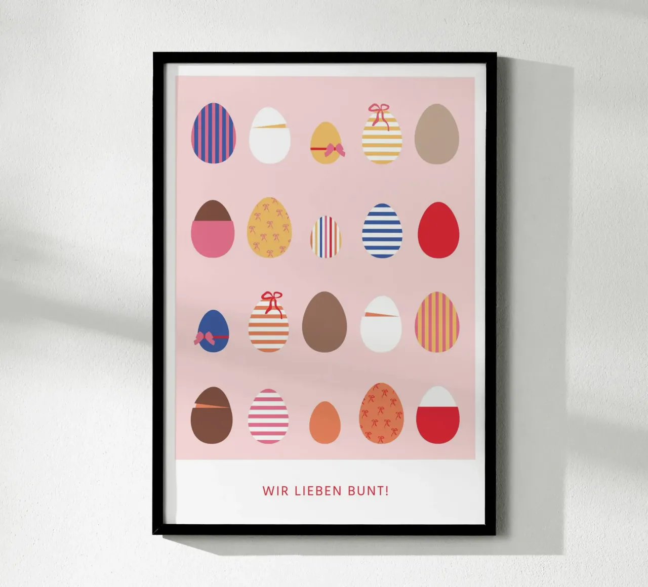 Uova di Pasqua - Ci piacciono colorate poster da janamossmann