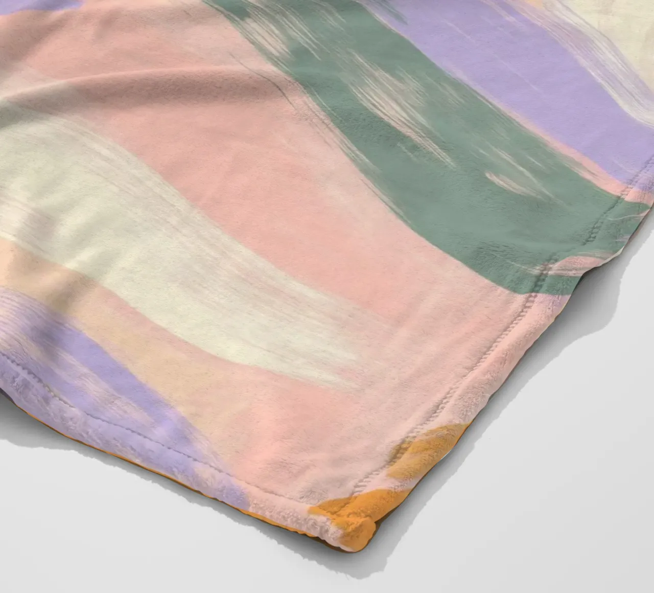 Abstract Colorful Brushstroke Pattern fleece blanket by Melloi Art Print