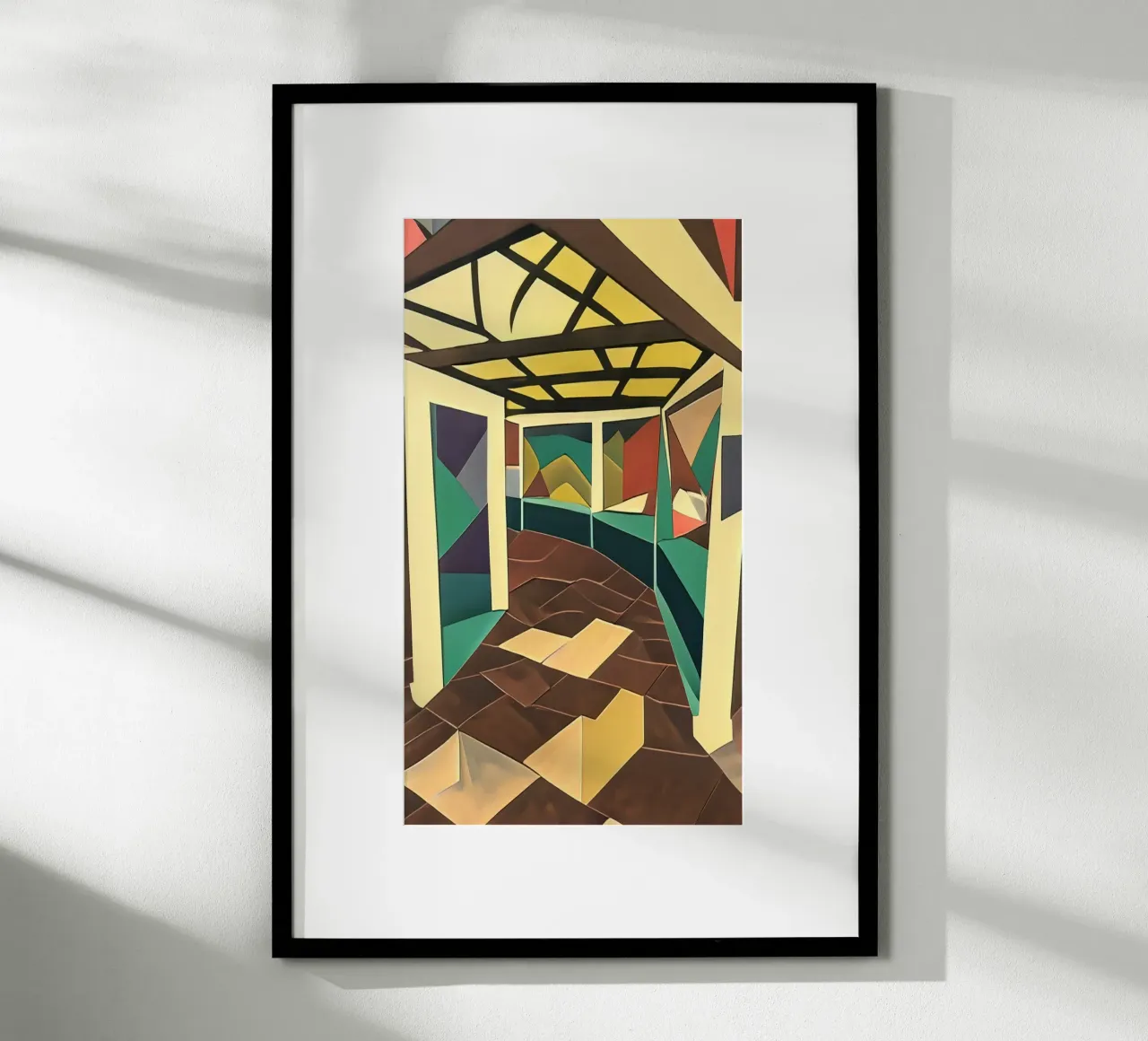 Giardino botanico_3 poster con telaio in plastica da Abstract Art by LK