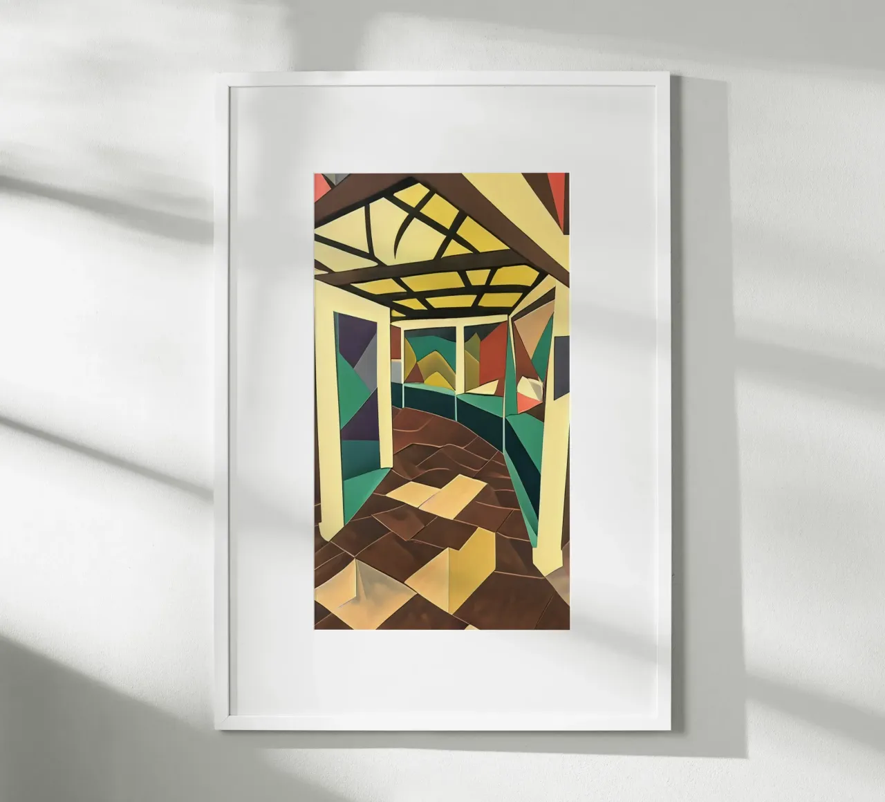 Giardino botanico_3 poster con telaio in plastica da Abstract Art by LK