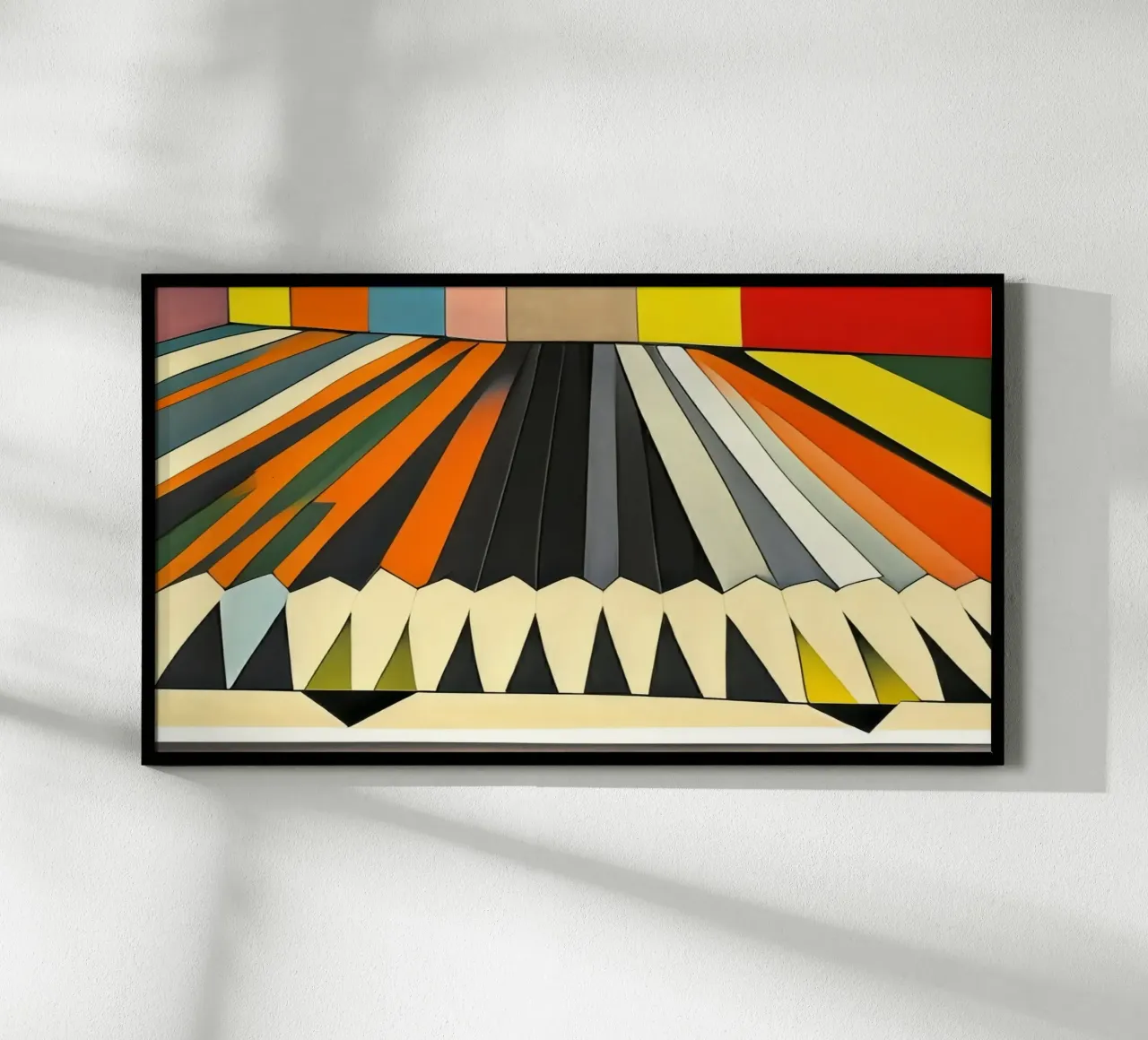 Matite colorate_1 poster con telaio in alluminio da Abstract Art by LK