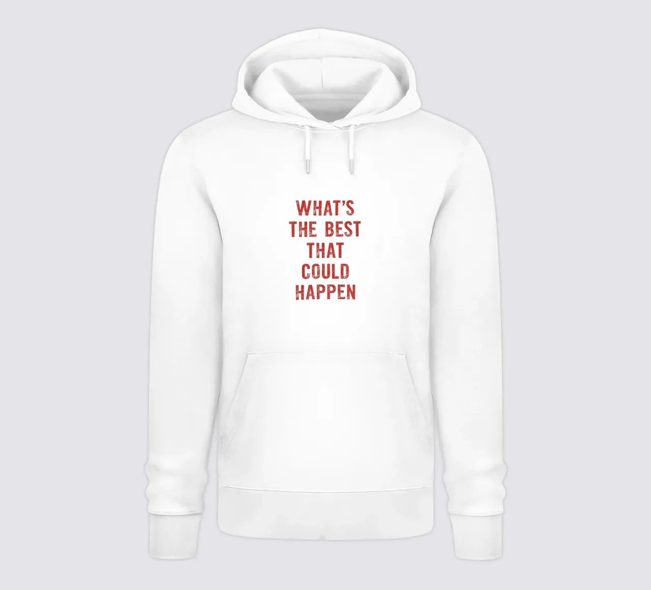 Whats The Best That Could Happen in Red and Pink hoodie by THE MOTIVATED TYPE