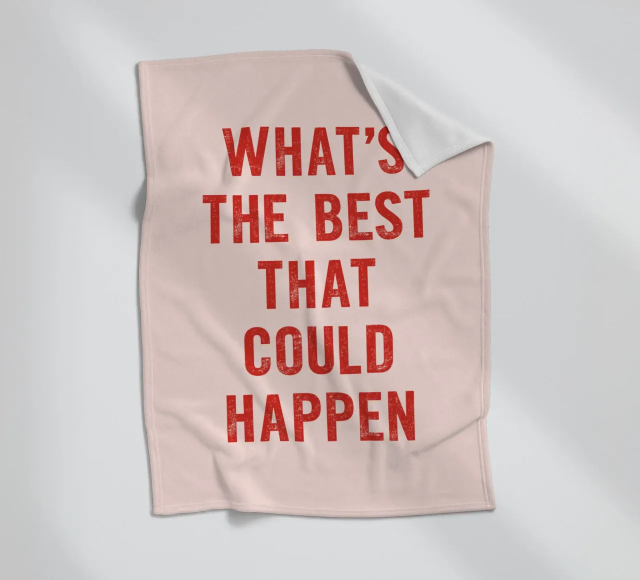 Il meglio che possa accadere in rosso e rosa coperta in pile da THE MOTIVATED TYPE