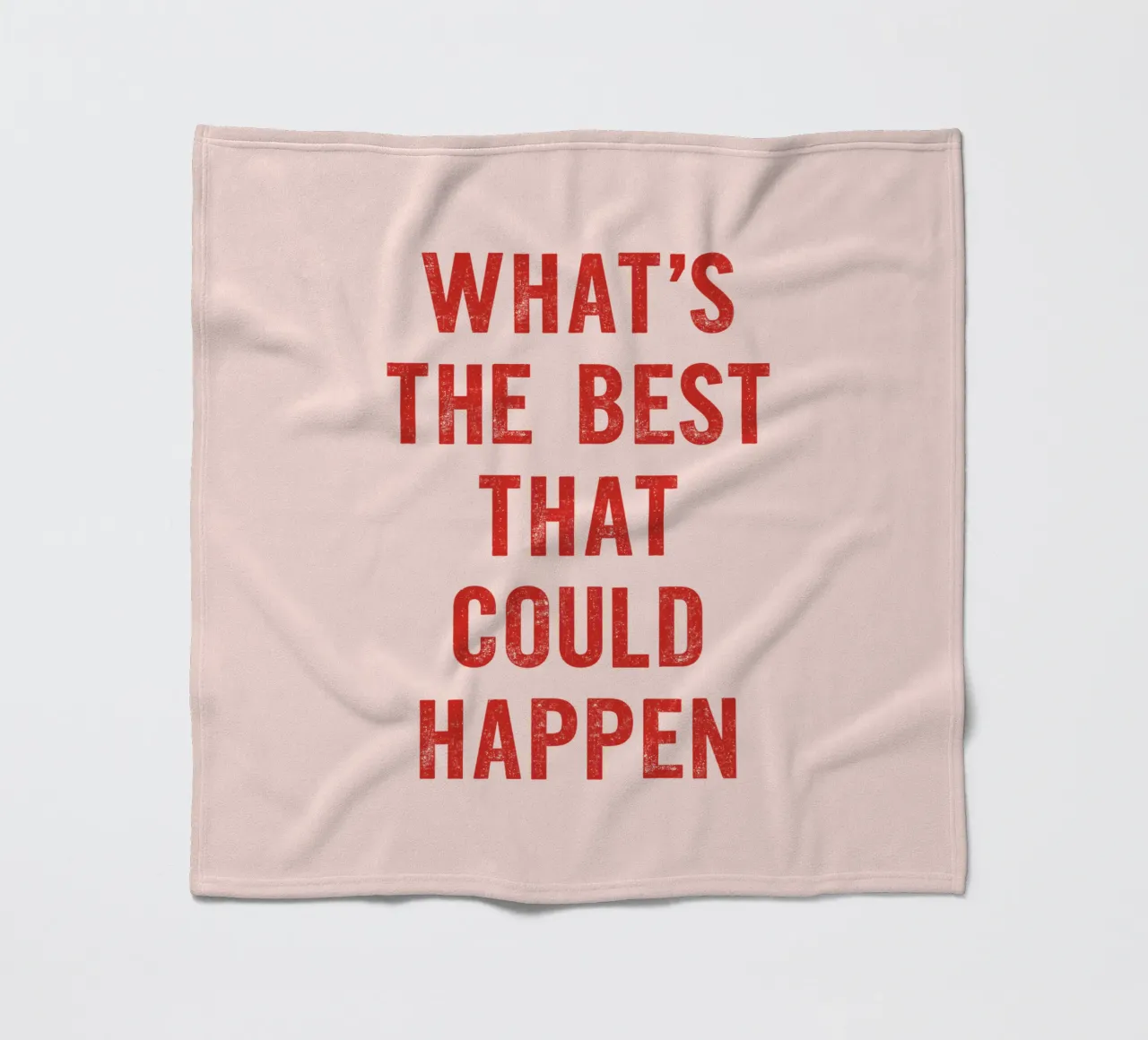 Il meglio che possa accadere in rosso e rosa coperta in pile da THE MOTIVATED TYPE