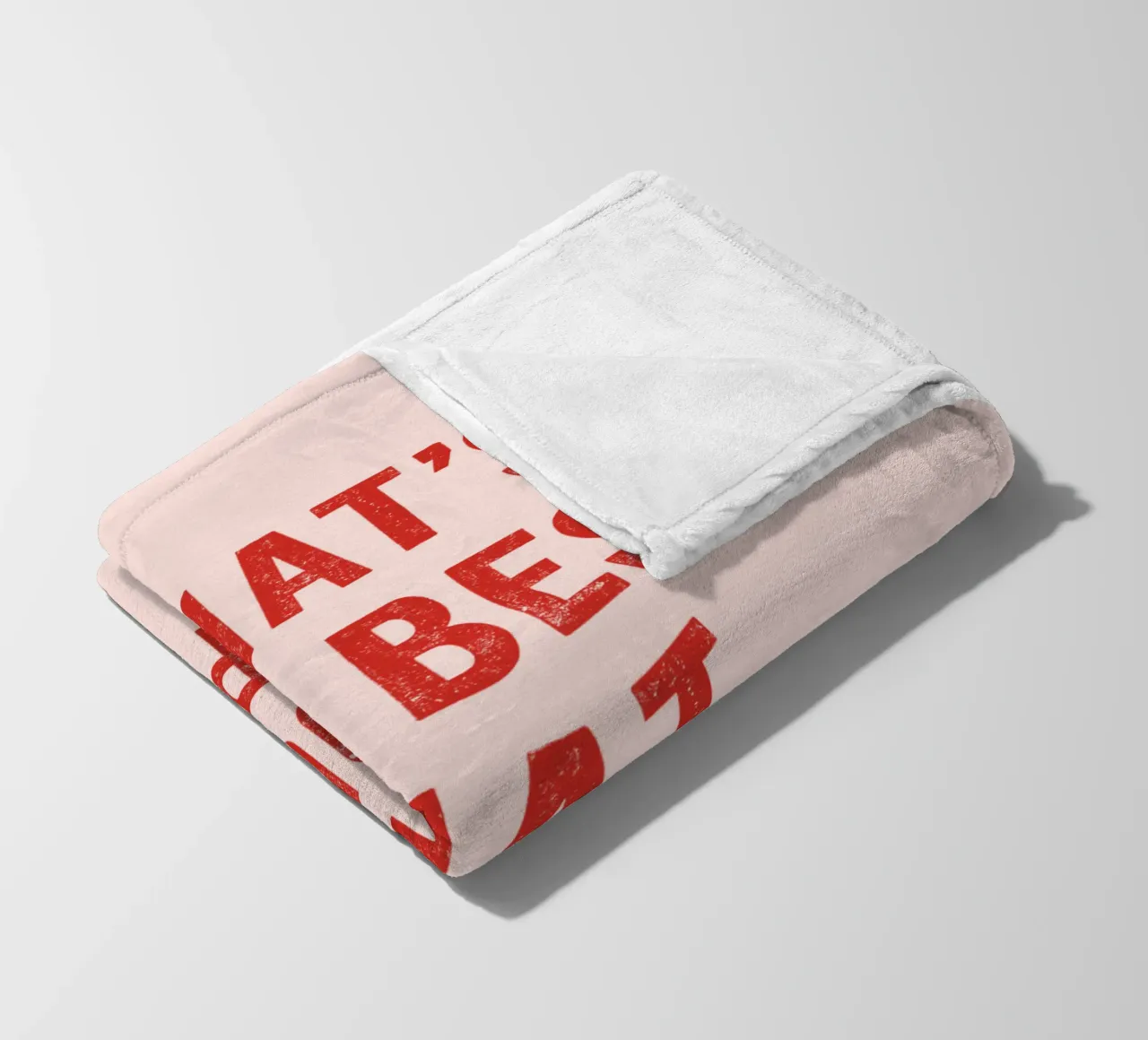 Il meglio che possa accadere in rosso e rosa coperta in pile da THE MOTIVATED TYPE