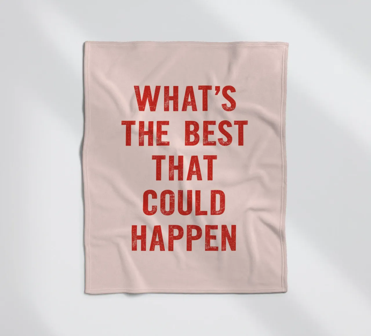 Il meglio che possa accadere in rosso e rosa coperta in pile da THE MOTIVATED TYPE