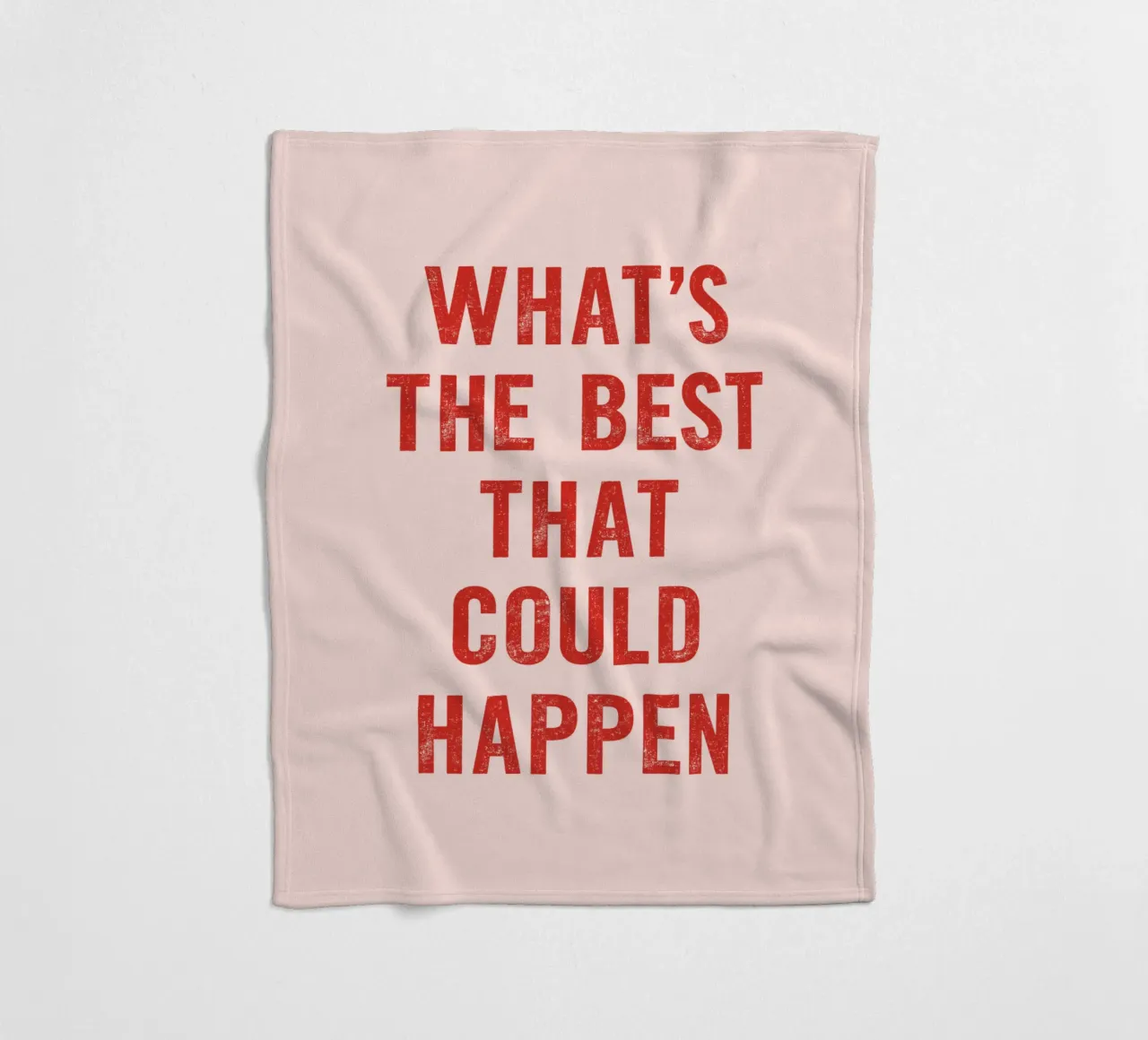 Il meglio che possa accadere in rosso e rosa coperta in pile da THE MOTIVATED TYPE