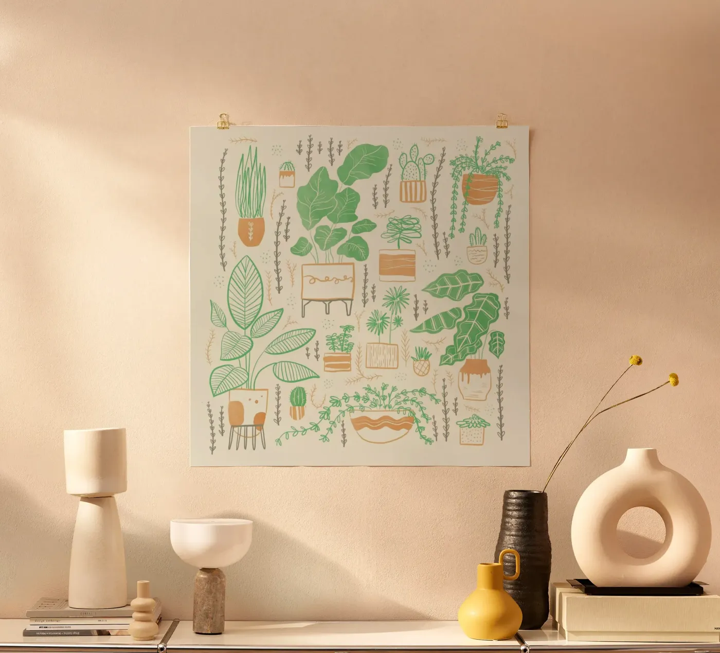 Plants poster by Moira Scicluna Zahra