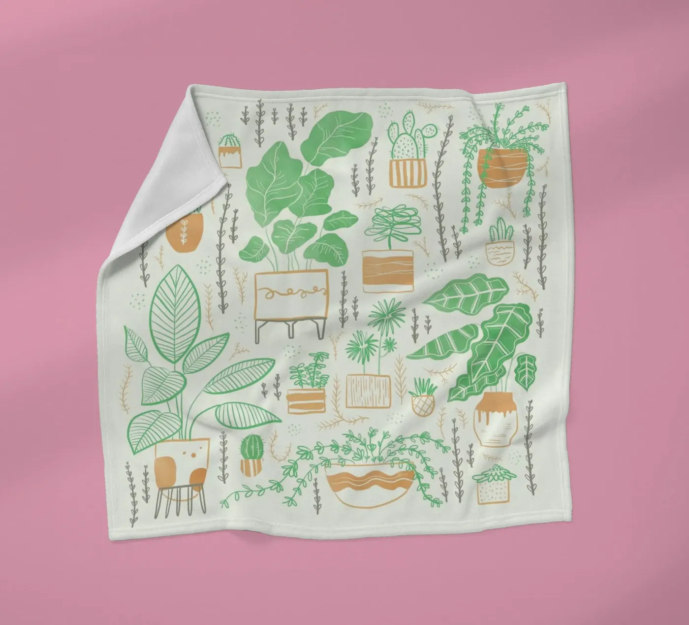 Plants fleecedeken van Moira Scicluna Zahra