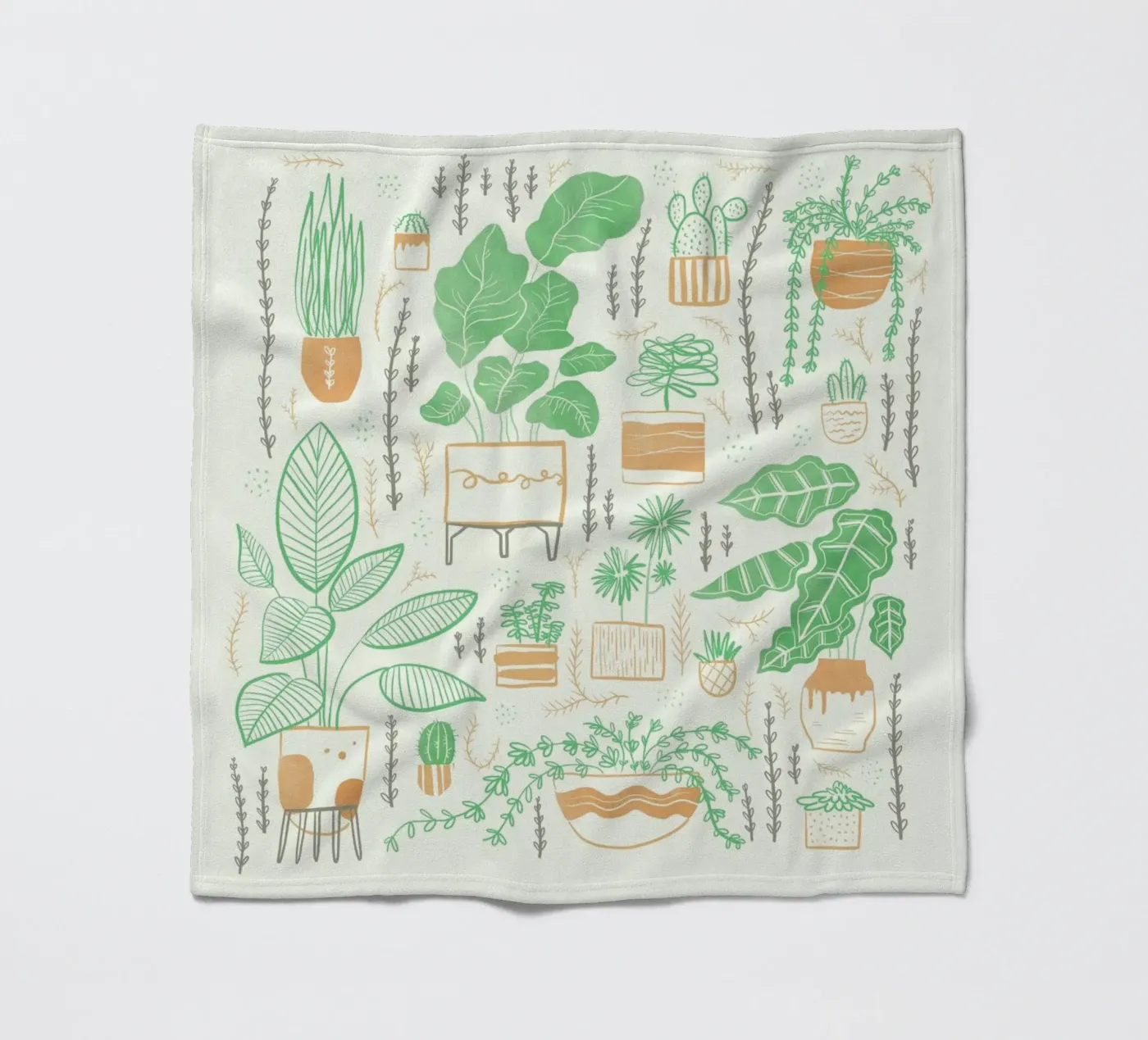 Plants fleecedeken van Moira Scicluna Zahra