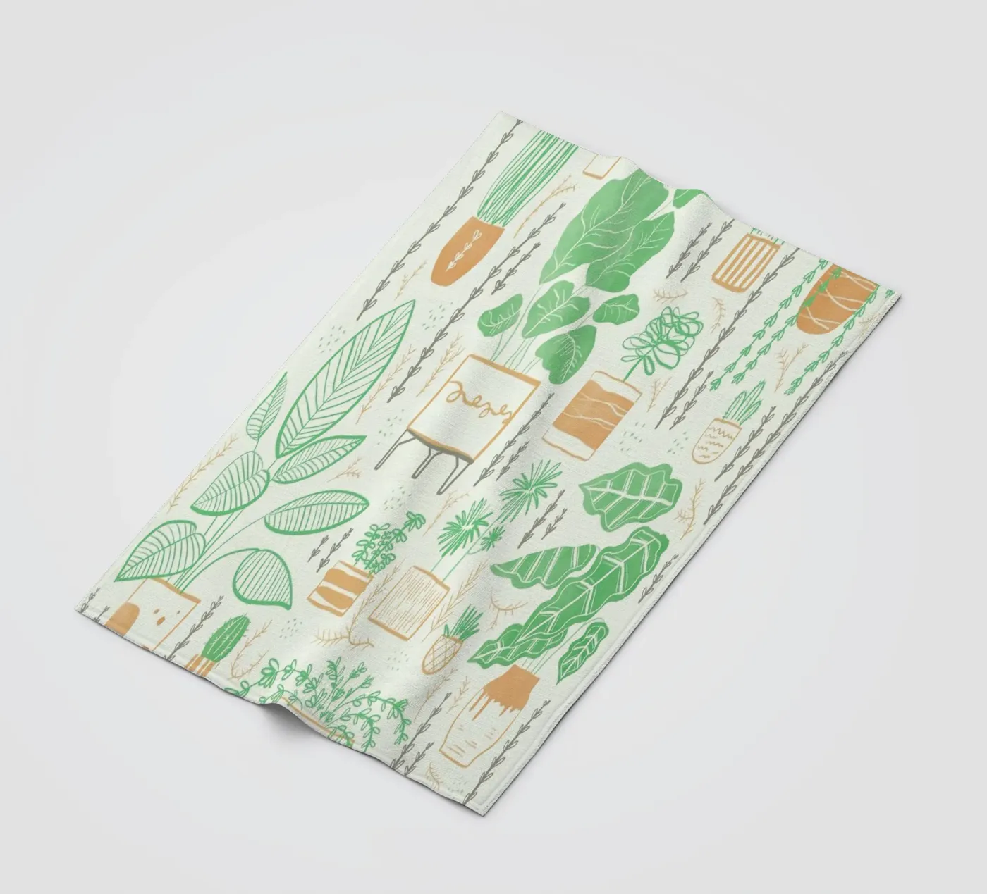 Plants fleecedeken van Moira Scicluna Zahra
