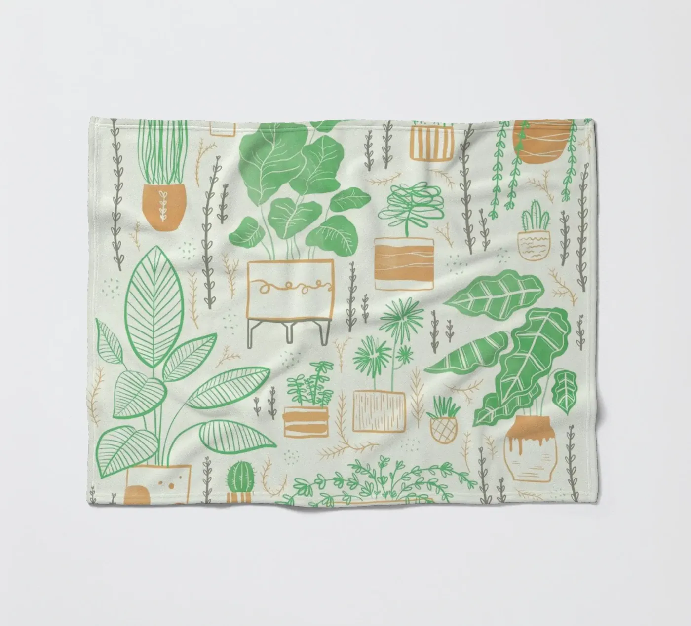 Plants fleecedeken van Moira Scicluna Zahra