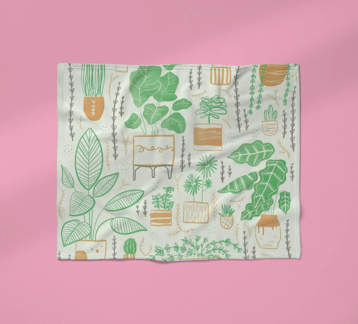 Plants fleecedeken van Moira Scicluna Zahra