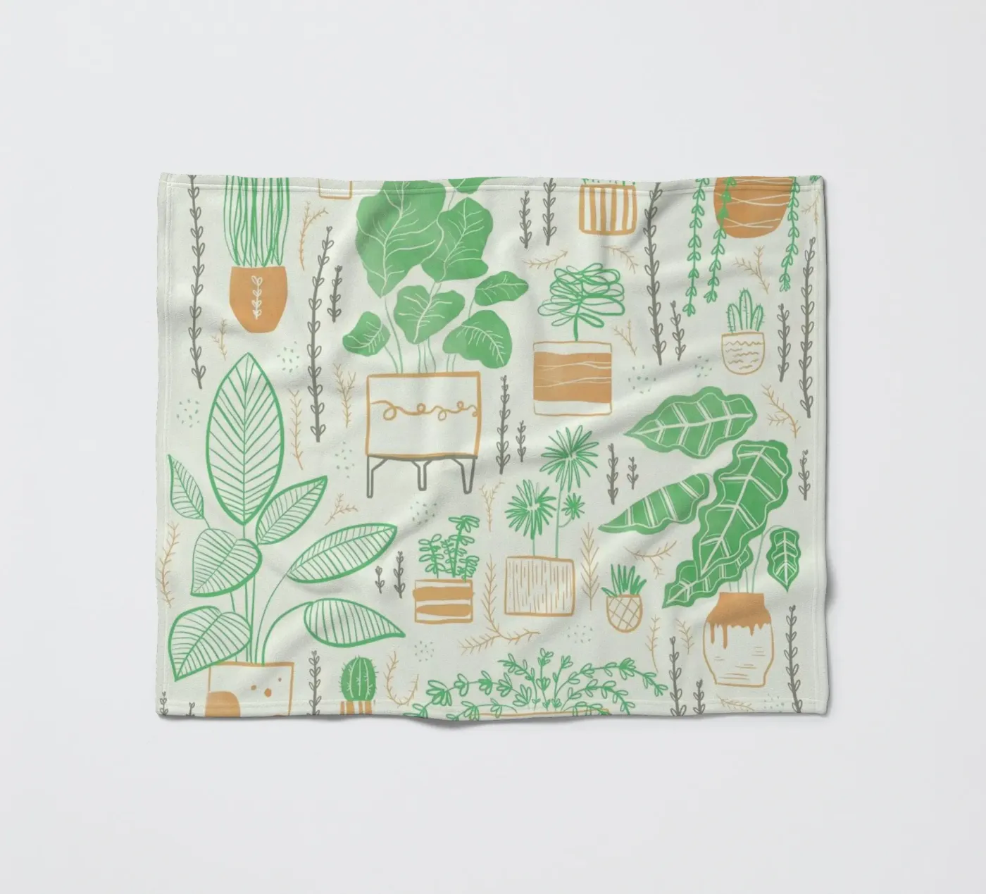 Plants fleecedeken van Moira Scicluna Zahra