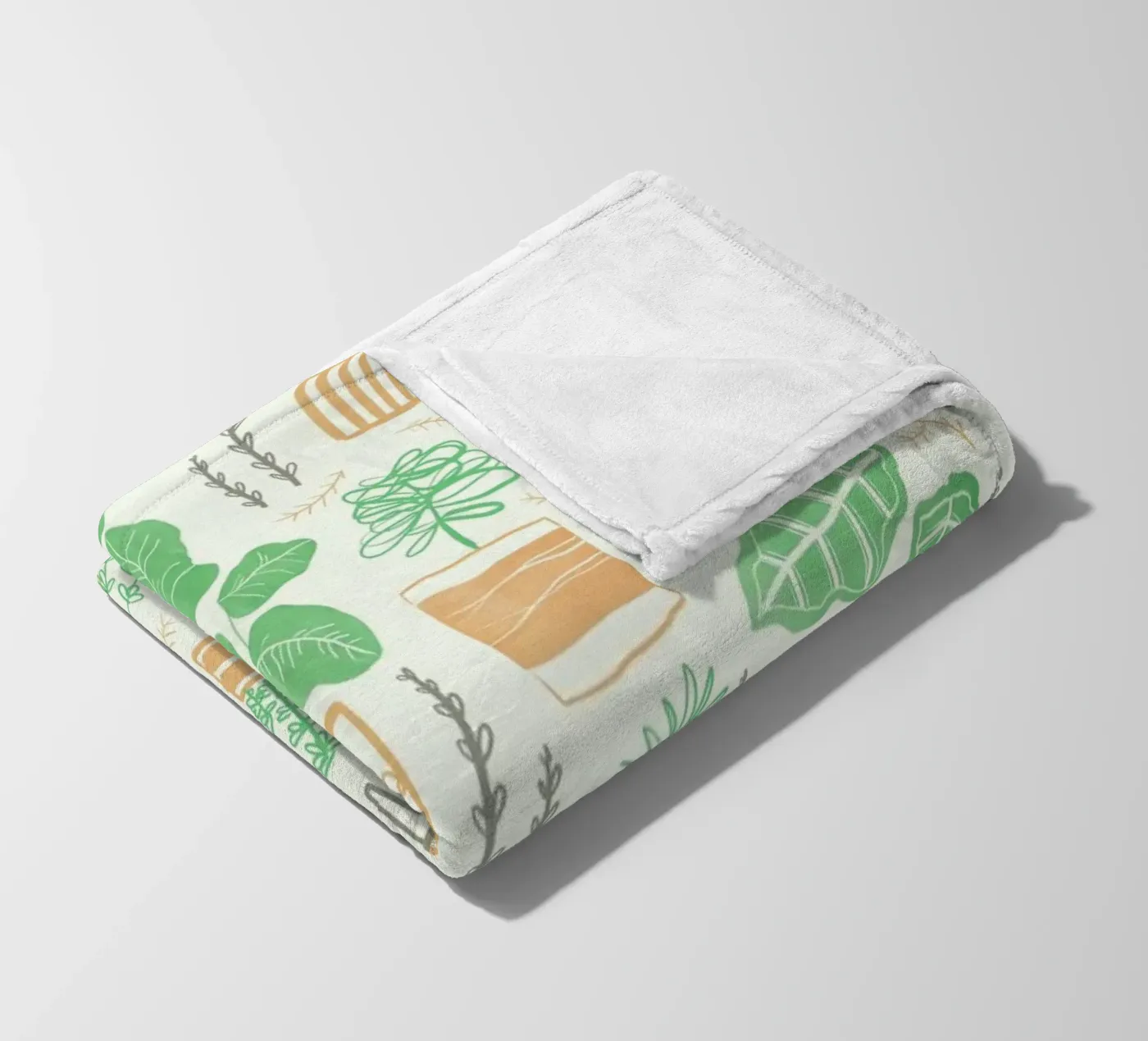 Plants fleecedeken van Moira Scicluna Zahra