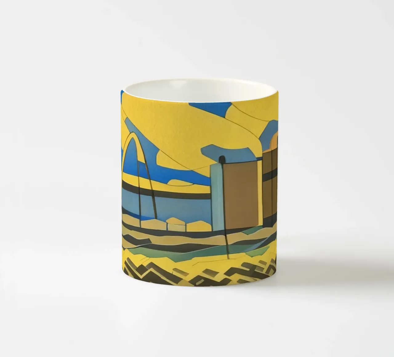 Escursioni_Colonia Deutz_1 tazza in ceramica da Abstract Art by LK