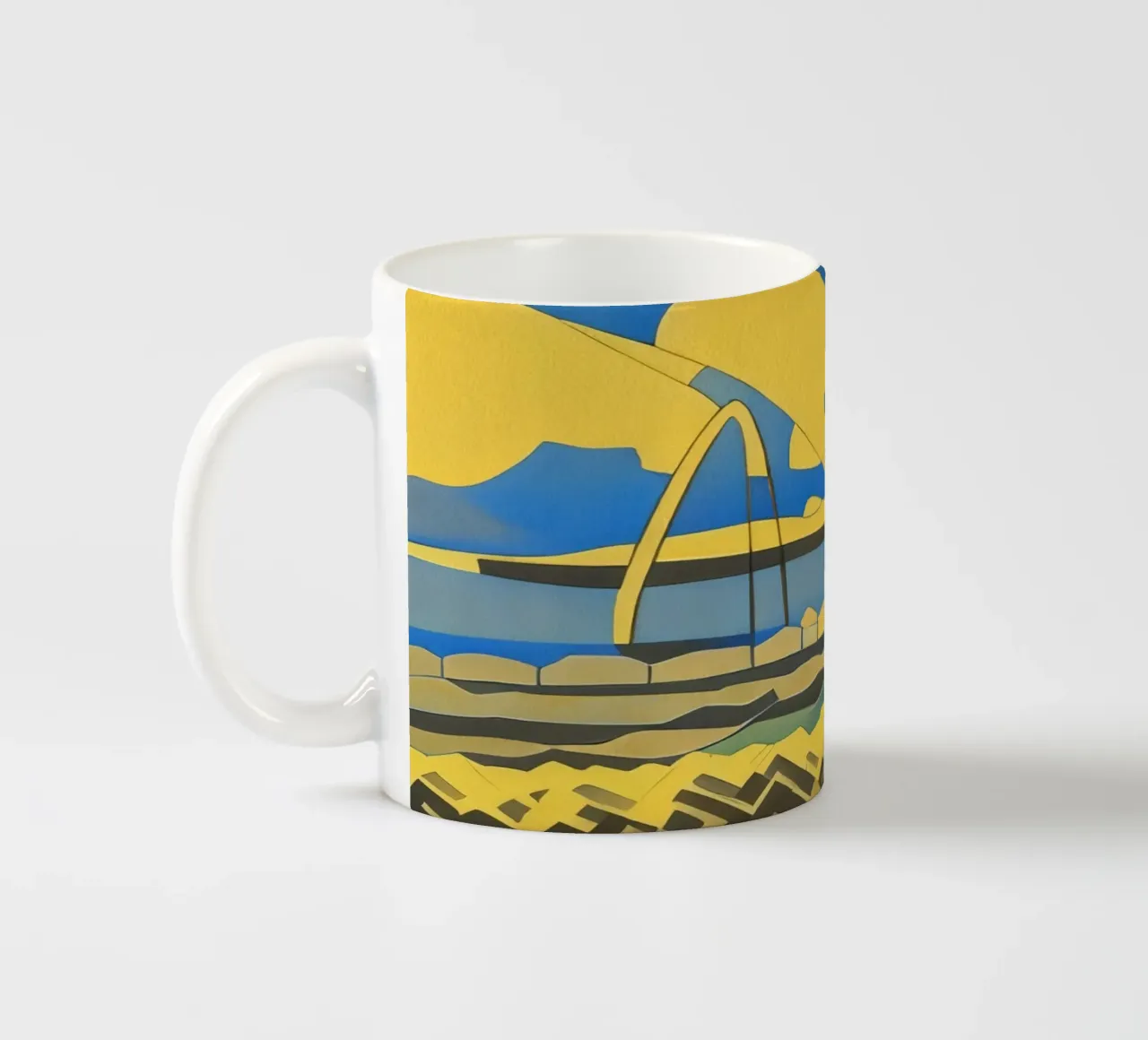 Escursioni_Colonia Deutz_1 tazza in ceramica da Abstract Art by LK