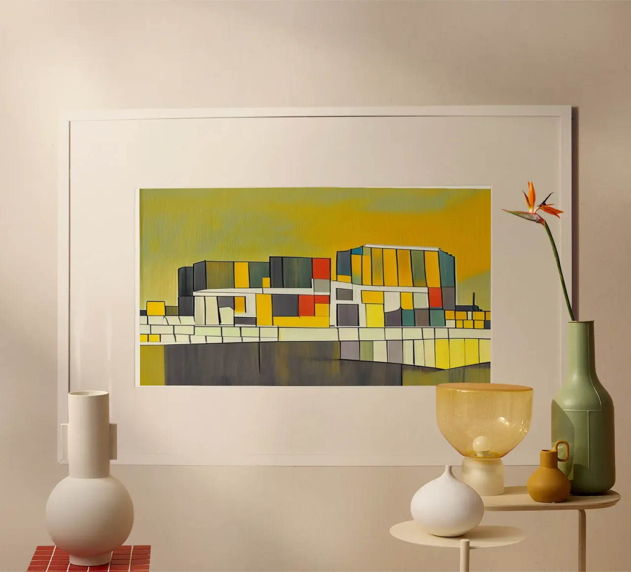 Vista di Krahnhäuser Colonia_1 poster da Abstract Art by LK